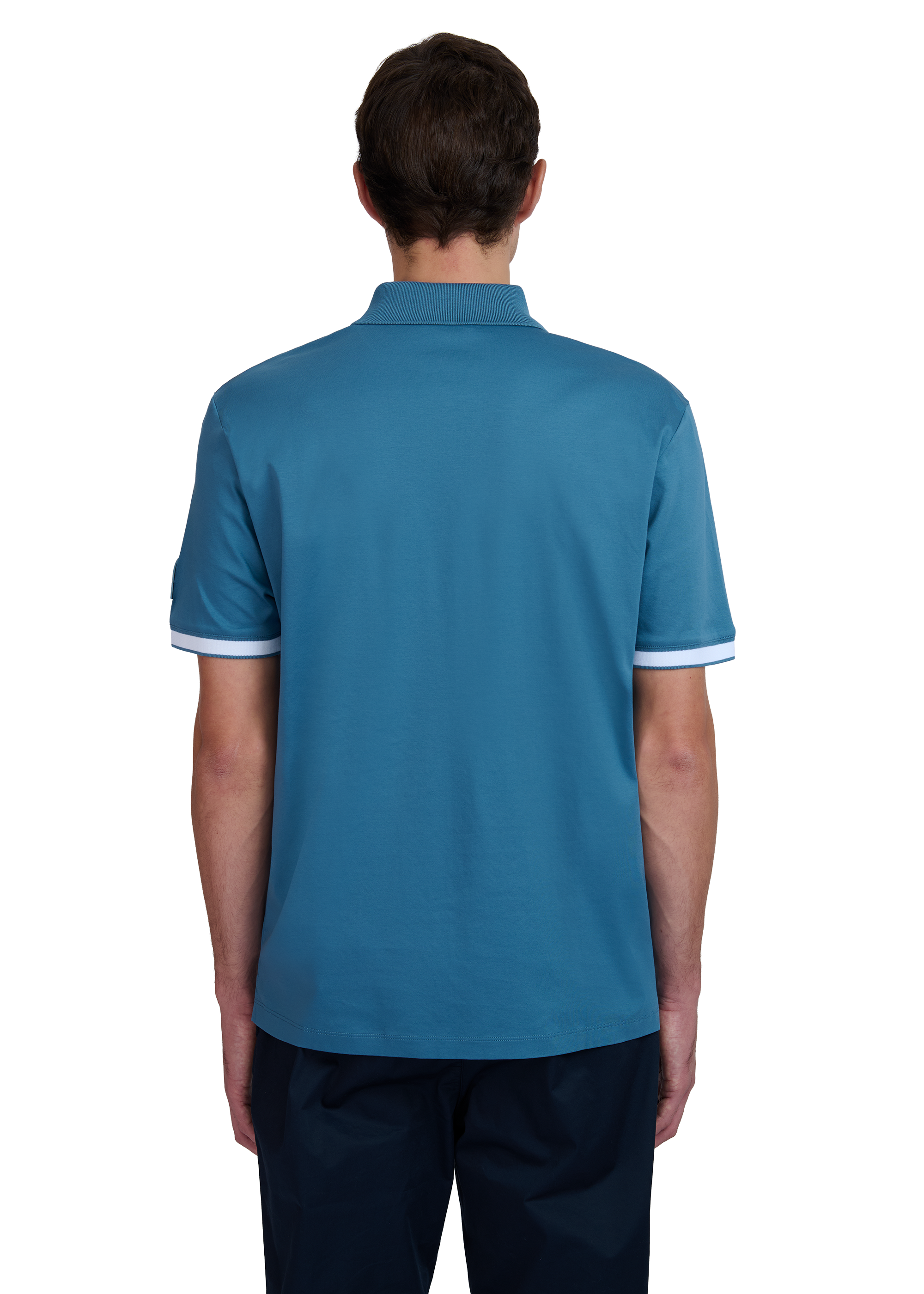Sandbanks Silicone Zip Polo Shirt - Teal