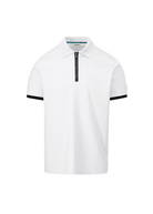 Sandbanks Silicone Zip Polo Shirt - White