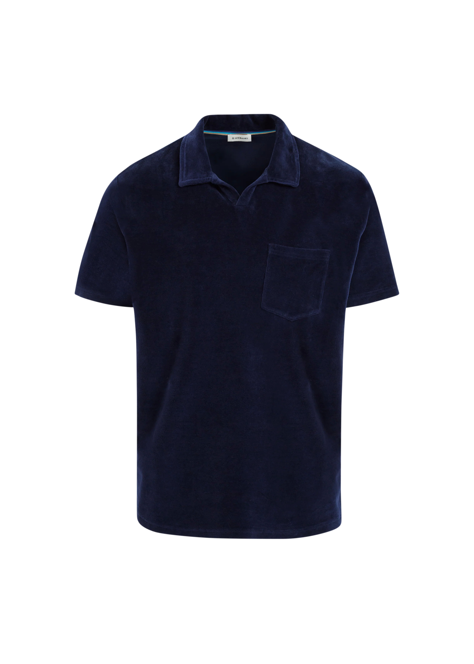 Sandbanks Contrast Stripe Polo Shirt - White