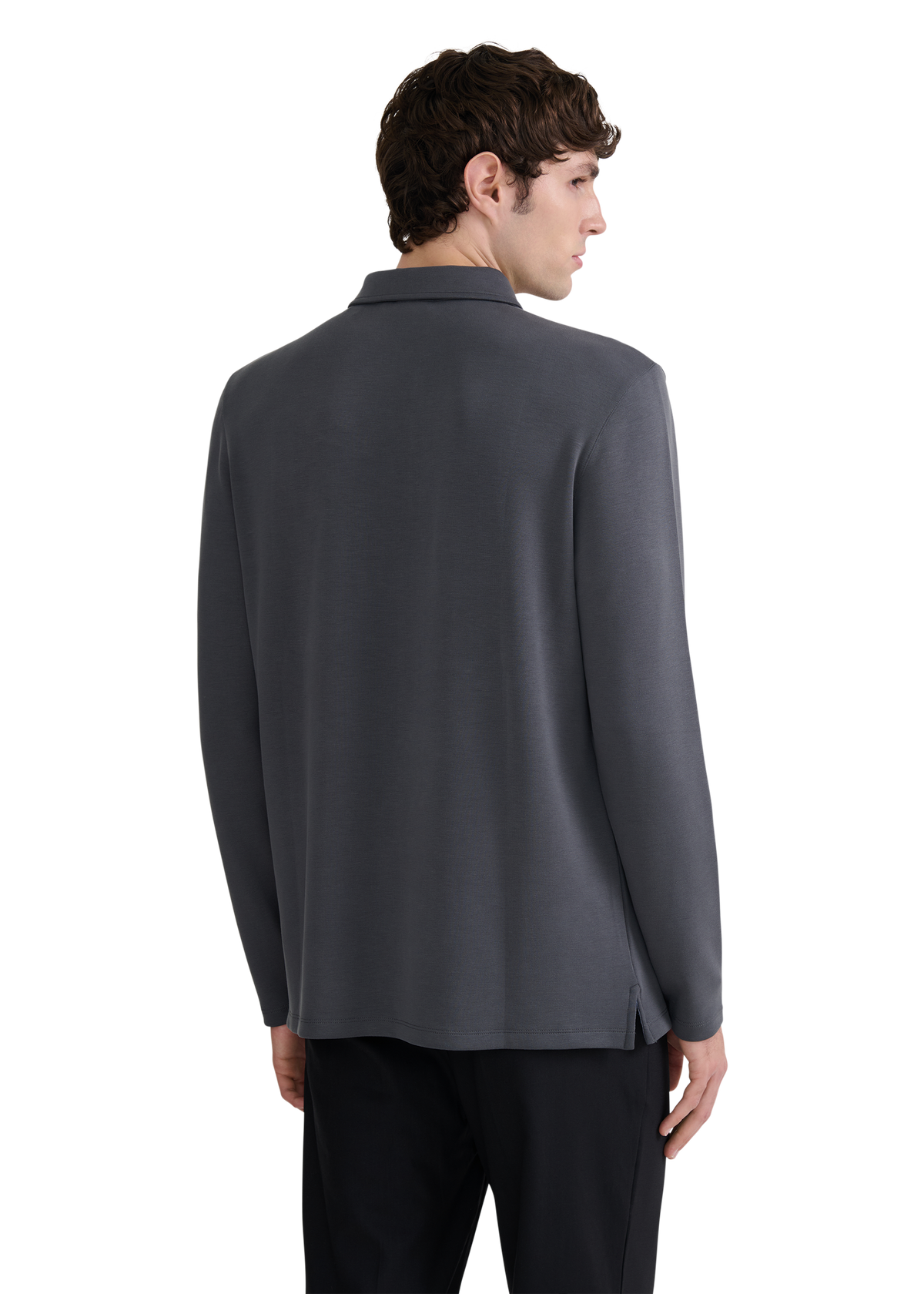 Tonal Soft Touch Polo Shirt - Anthracite
