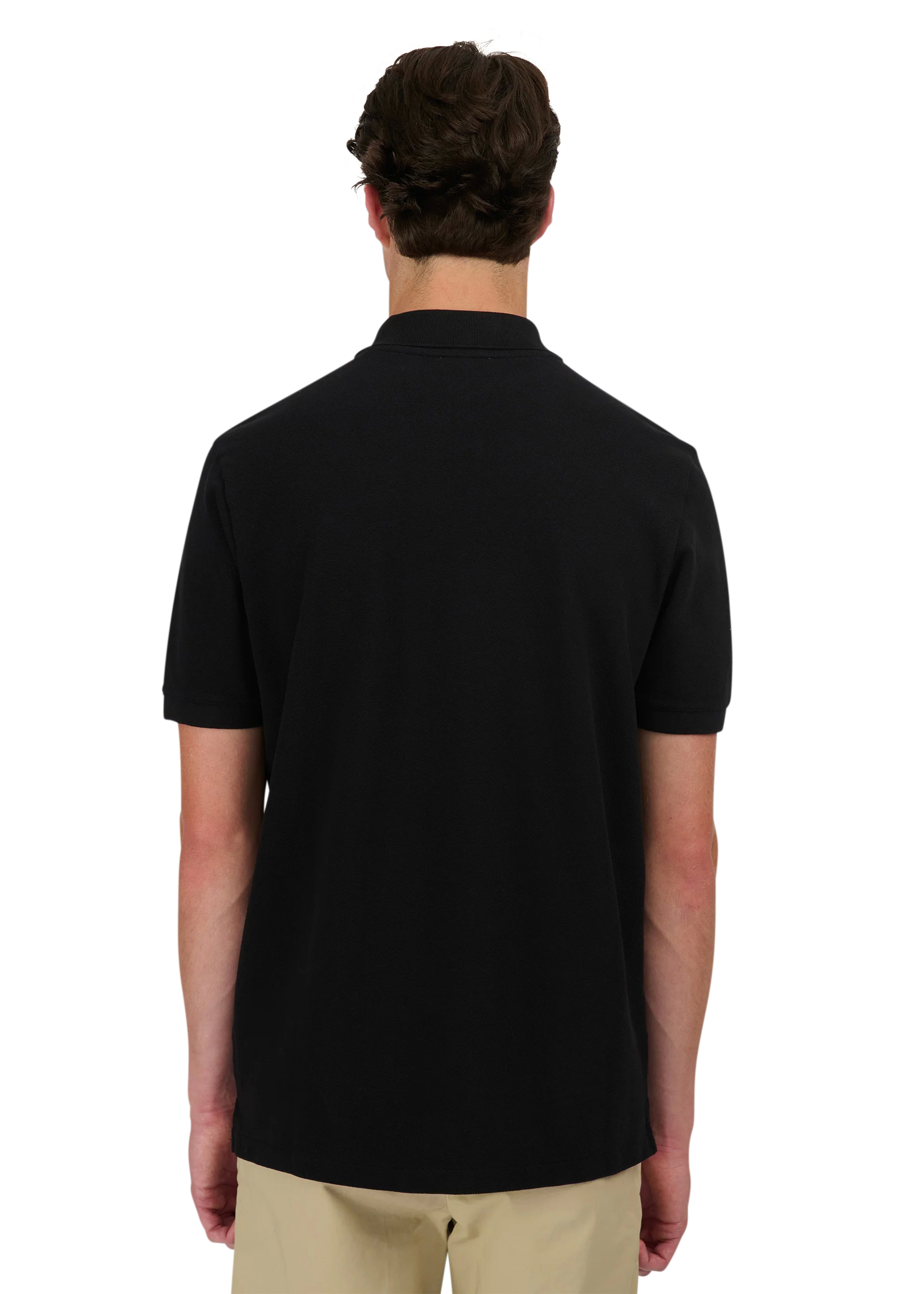 Sandbanks Tri-Colour Pocket Polo Shirt - Black