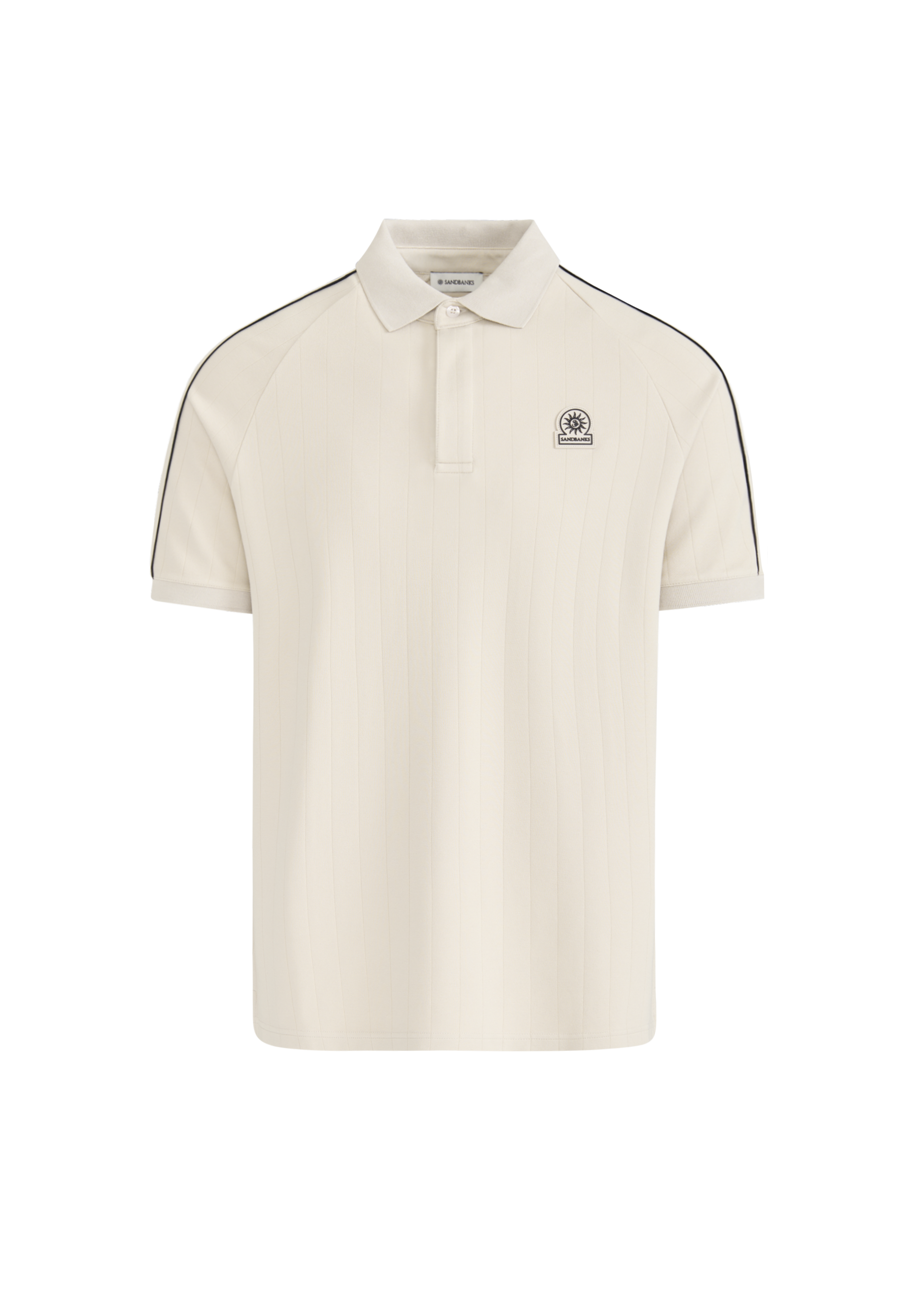 Raglan Panel Piped Polo - Stone