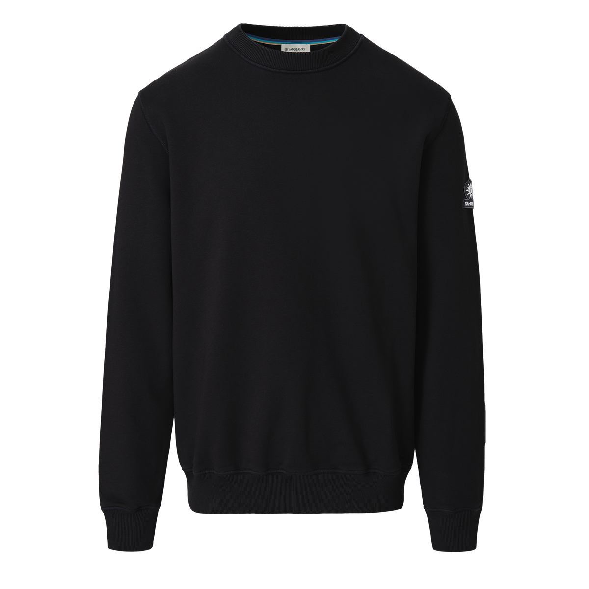 Sandbanks Badge Logo Sweatshirt - Black