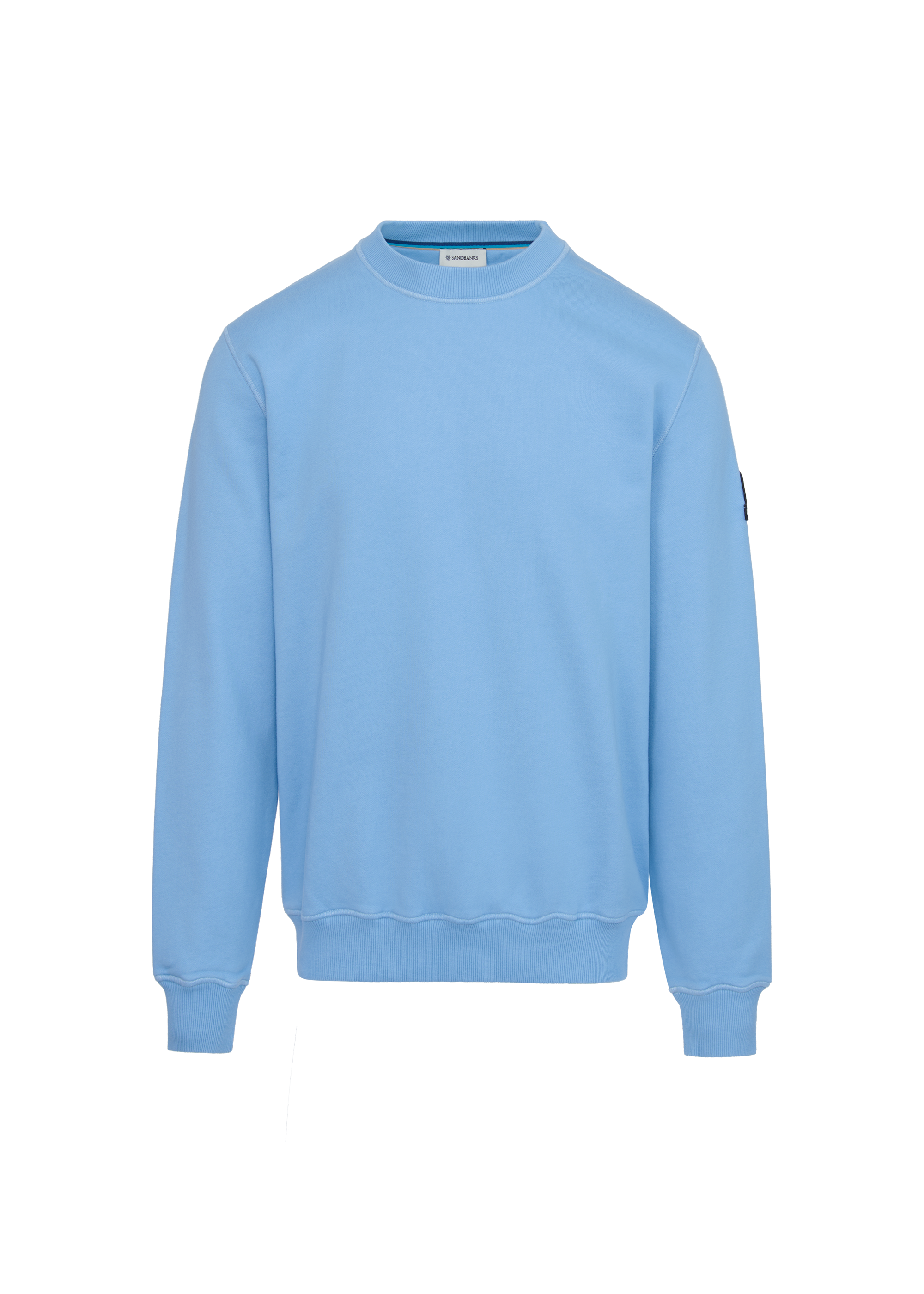 Sandbanks Badge Logo Sweatshirt - Dusty Blue