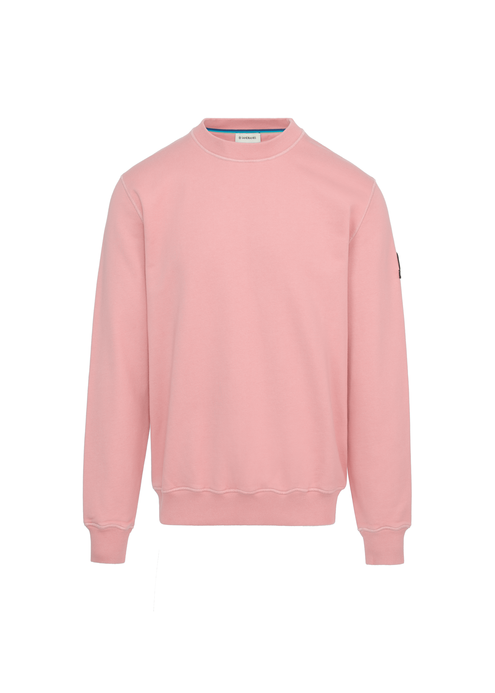 Sandbanks Badge Logo Sweatshirt - Dusty Pink - Sandbanks