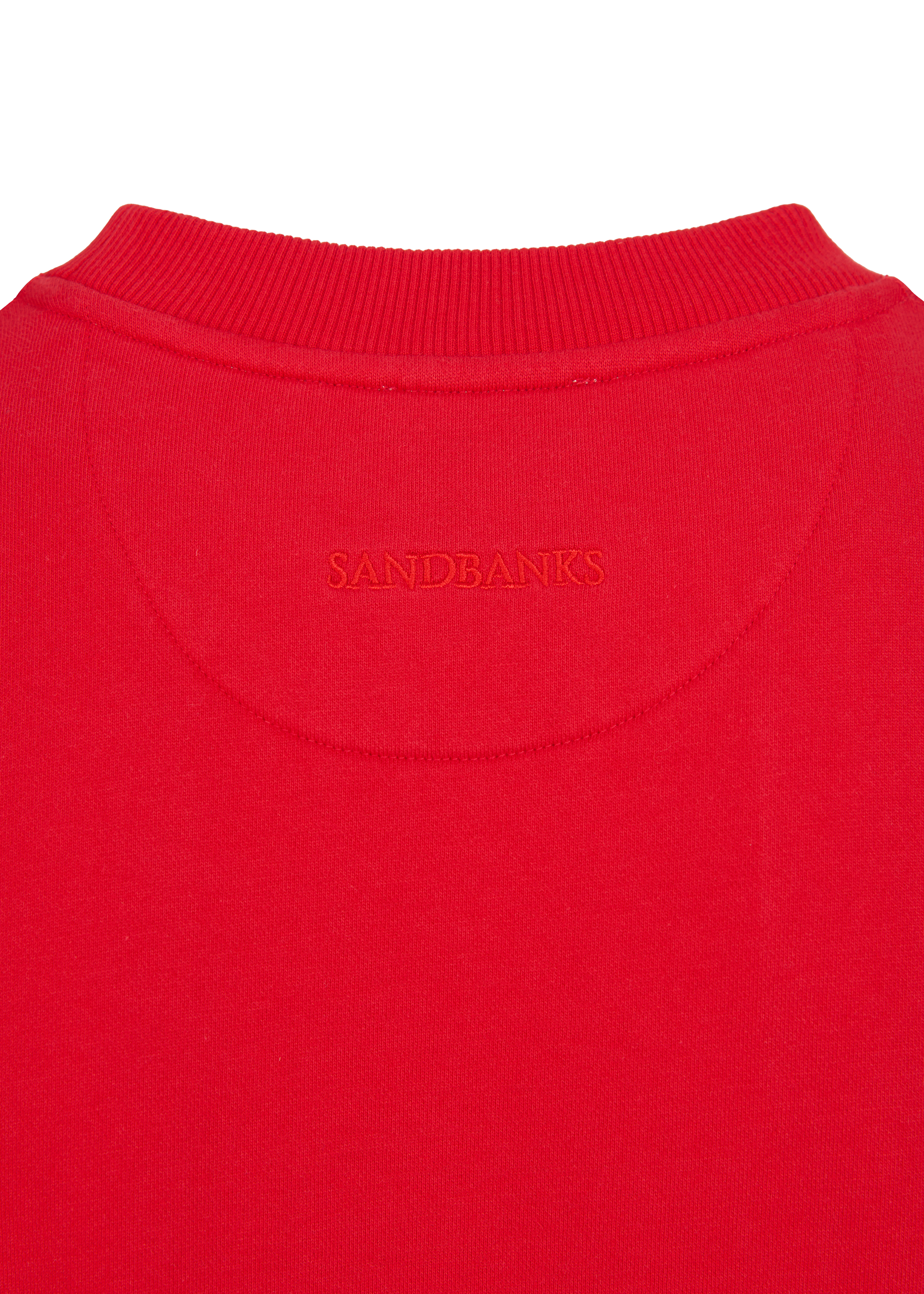 Sandbanks Badge Logo Sweatshirt - Red