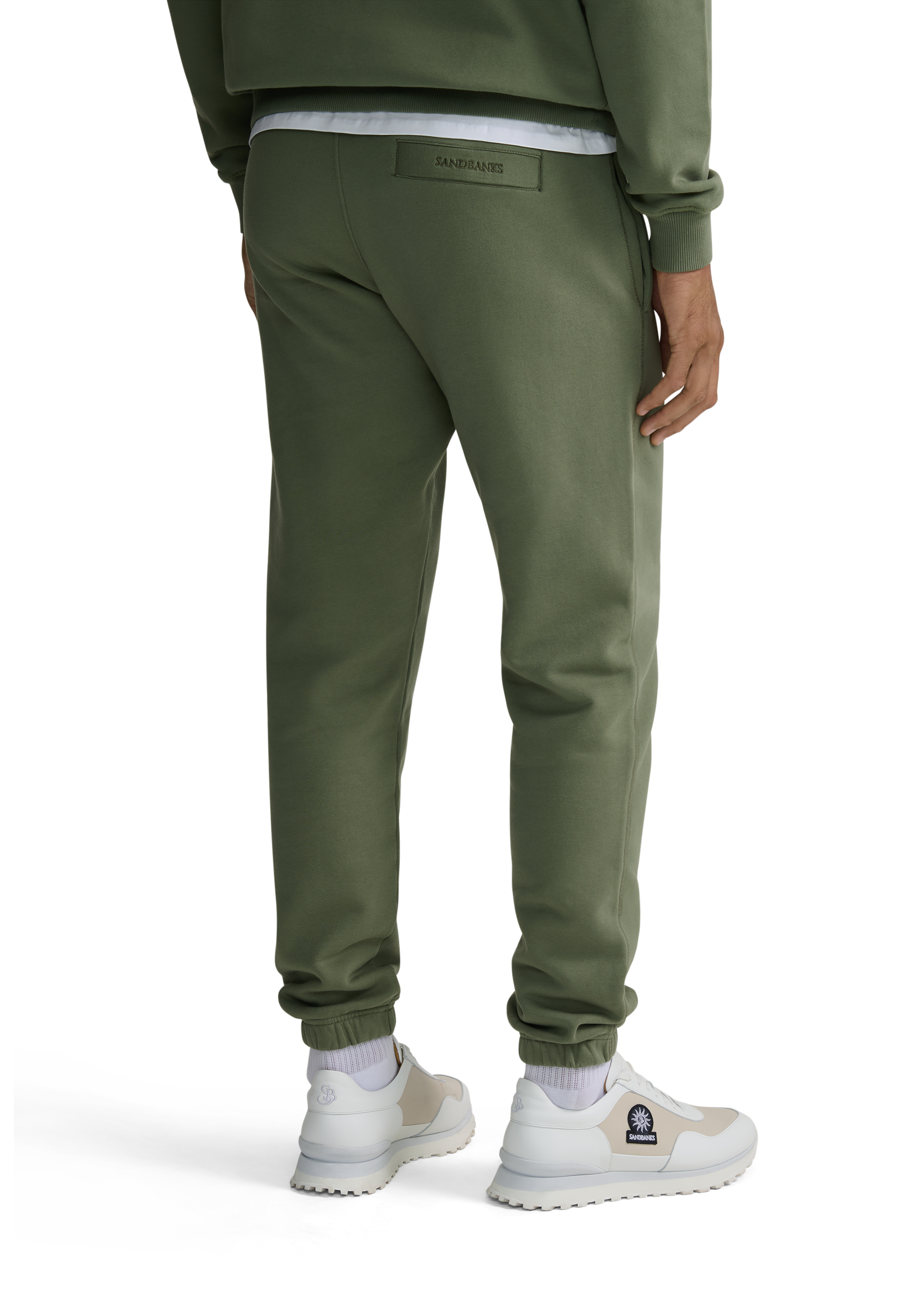 Sandbanks Elasticated Cuff Sweat Pants - Olive