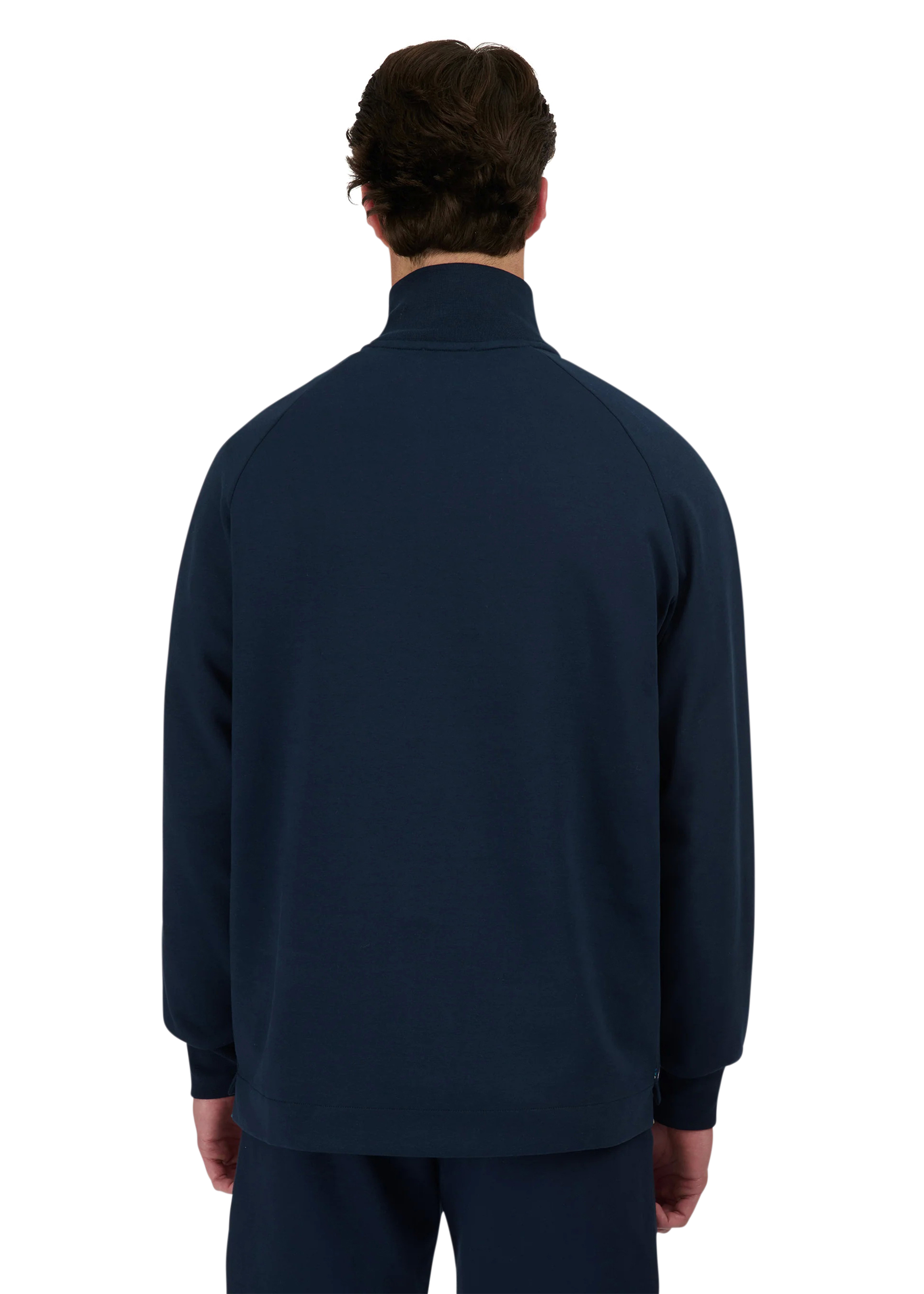 Sandbanks Interlock Quarter Zip - Navy