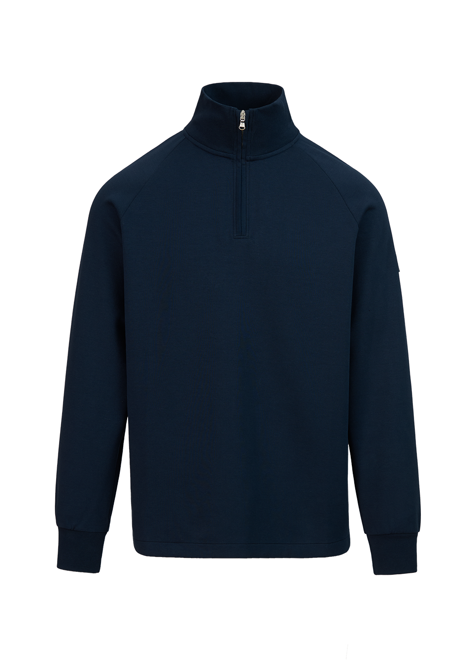 Sandbanks Interlock Quarter Zip - Navy