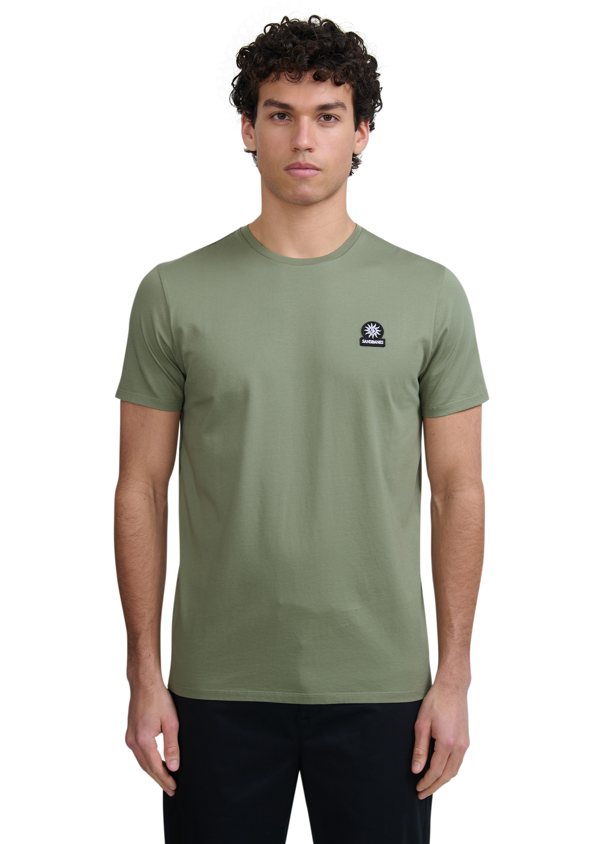 Sandbanks Badge Logo T-Shirt - Army