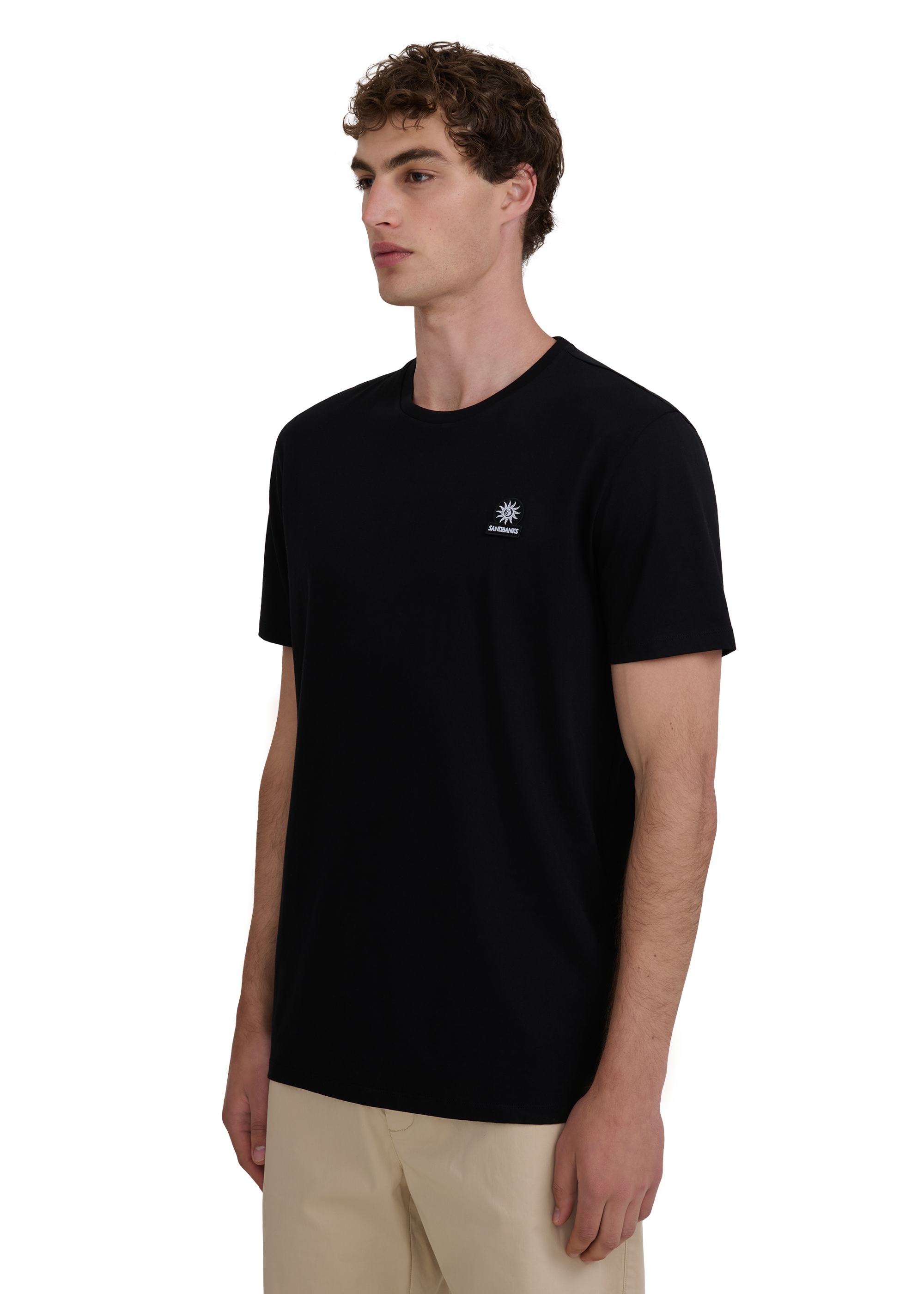 Sandbanks Badge Logo T-Shirt - Black