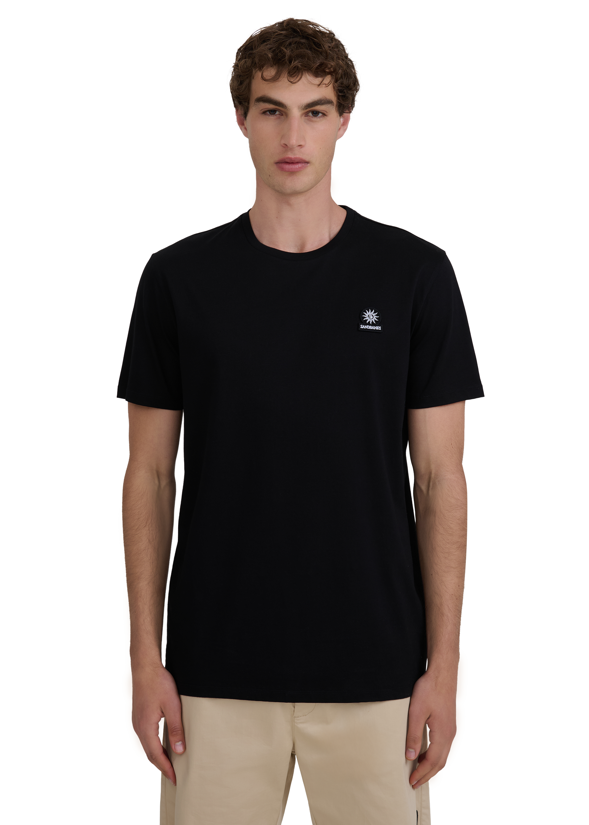 Sandbanks Badge Logo T-Shirt - Black
