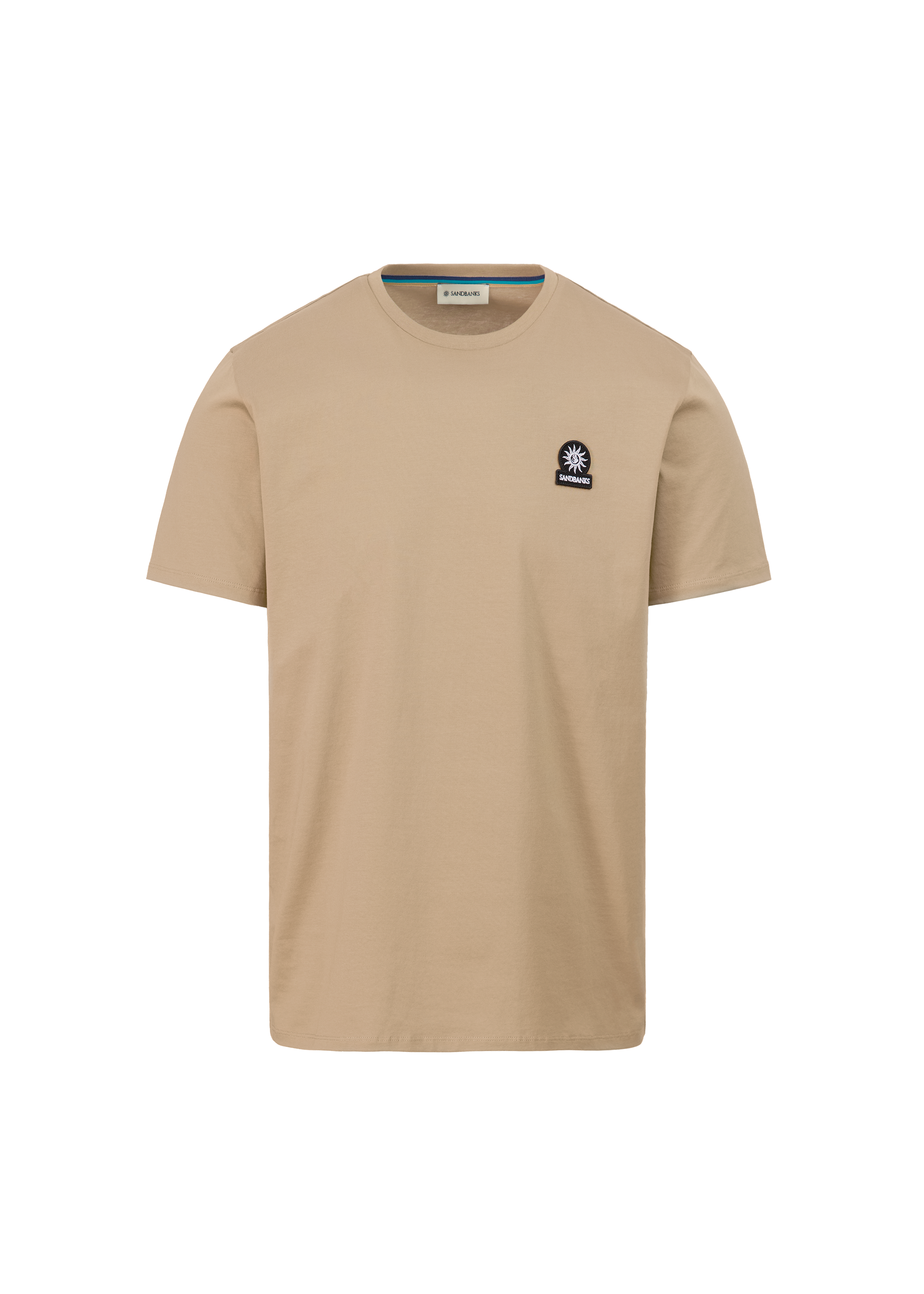 Sandbanks Badge Logo T-Shirt - Sand