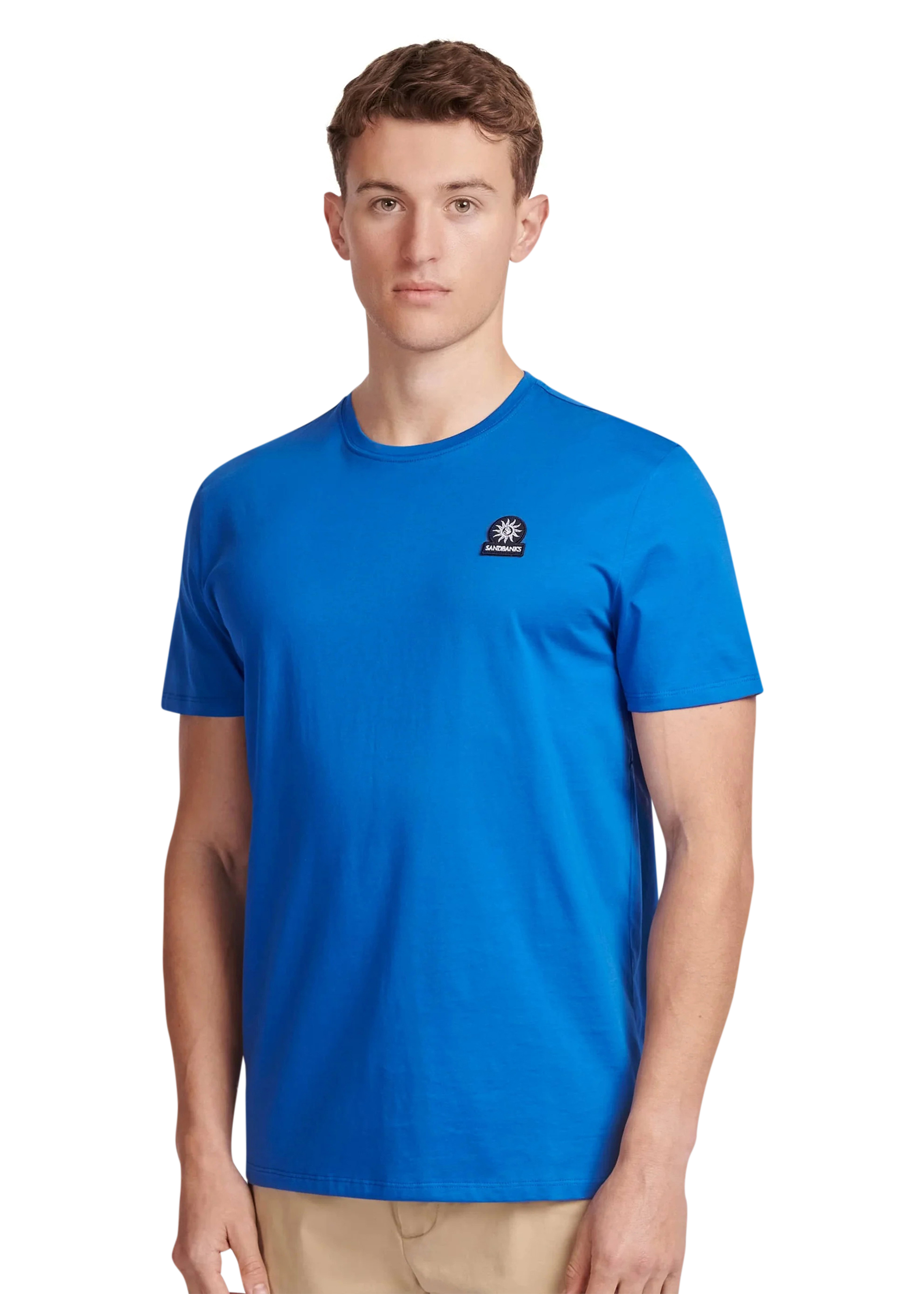 Sandbanks Badge Logo T-Shirt - Nautical Blue