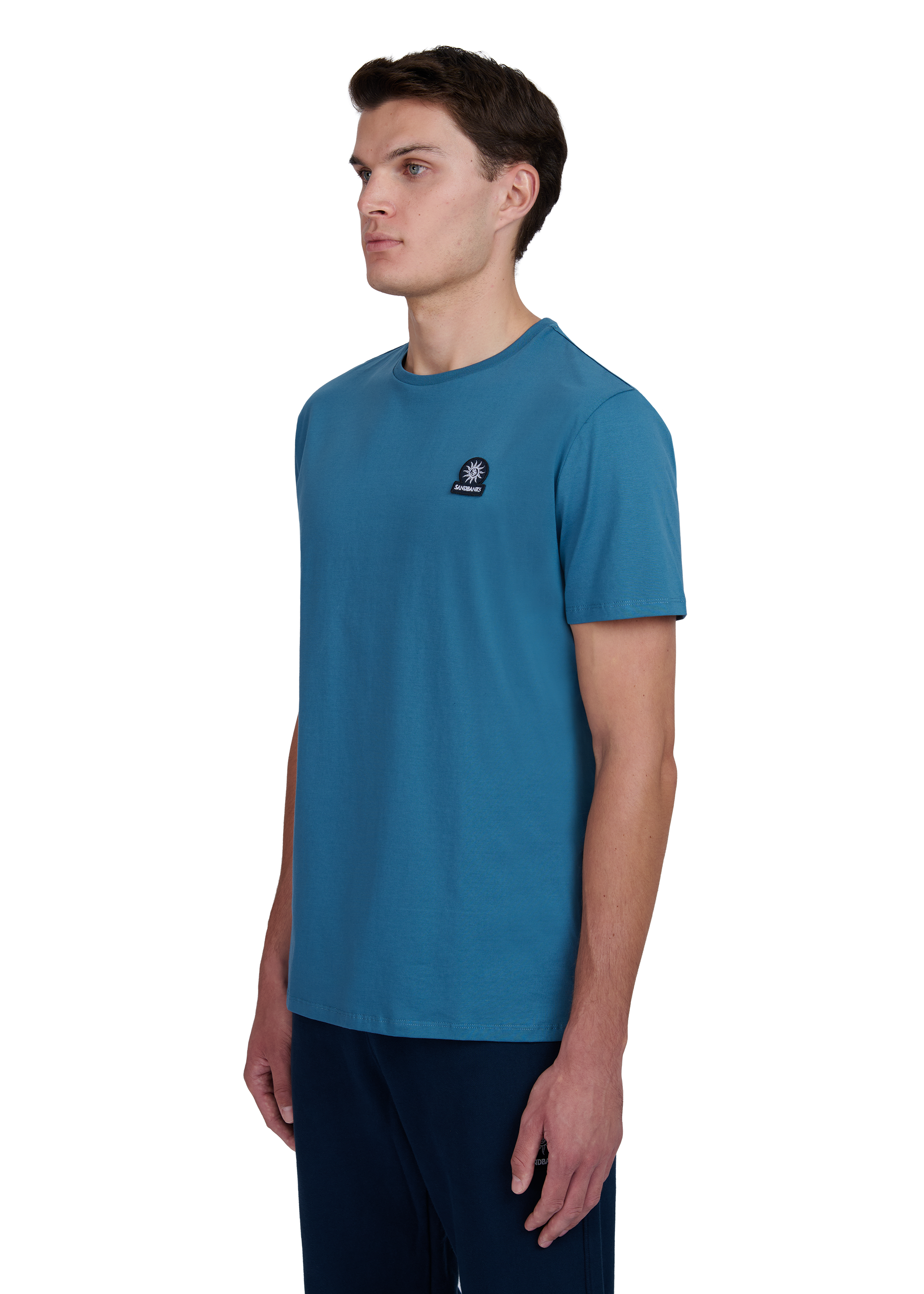 Sandbanks Badge Logo T-Shirt - Teal - Sandbanks