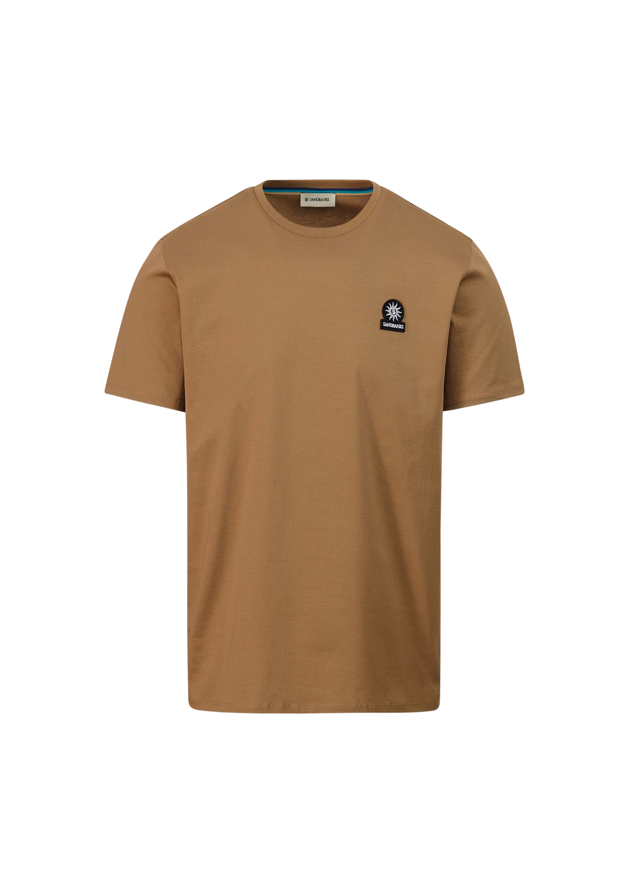 Sandbanks Badge Logo T-Shirt - Light Brown