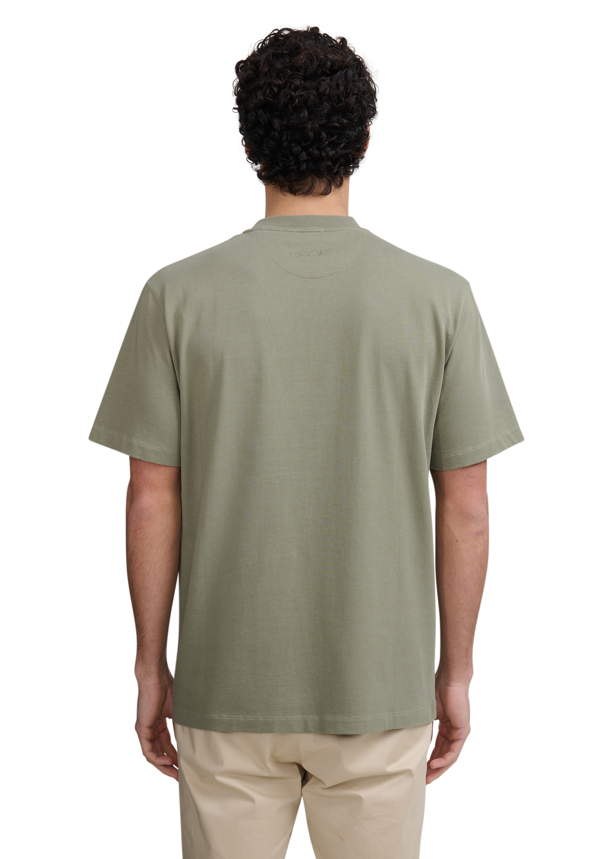 Sandbanks Double Jersey Collegiate T-Shirt - Army