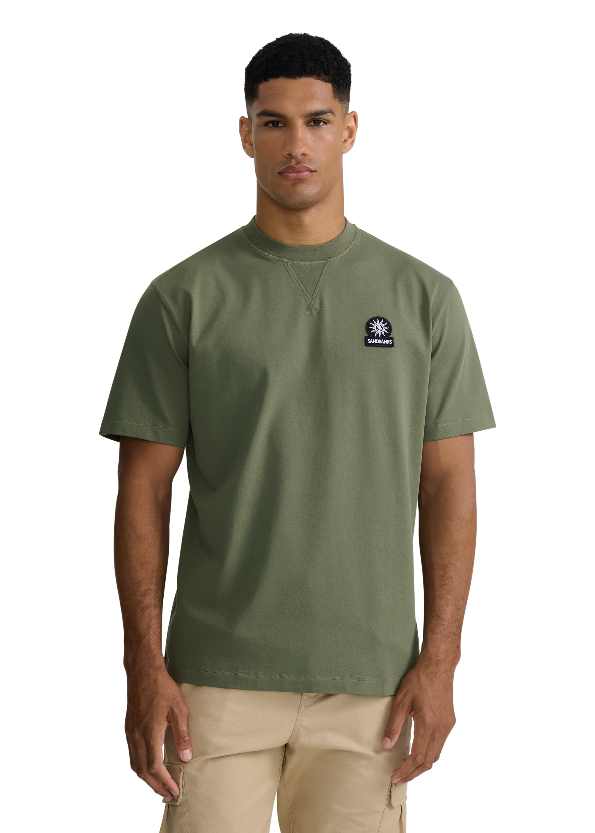 Double Jersey Collegiate T-Shirt - Olive
