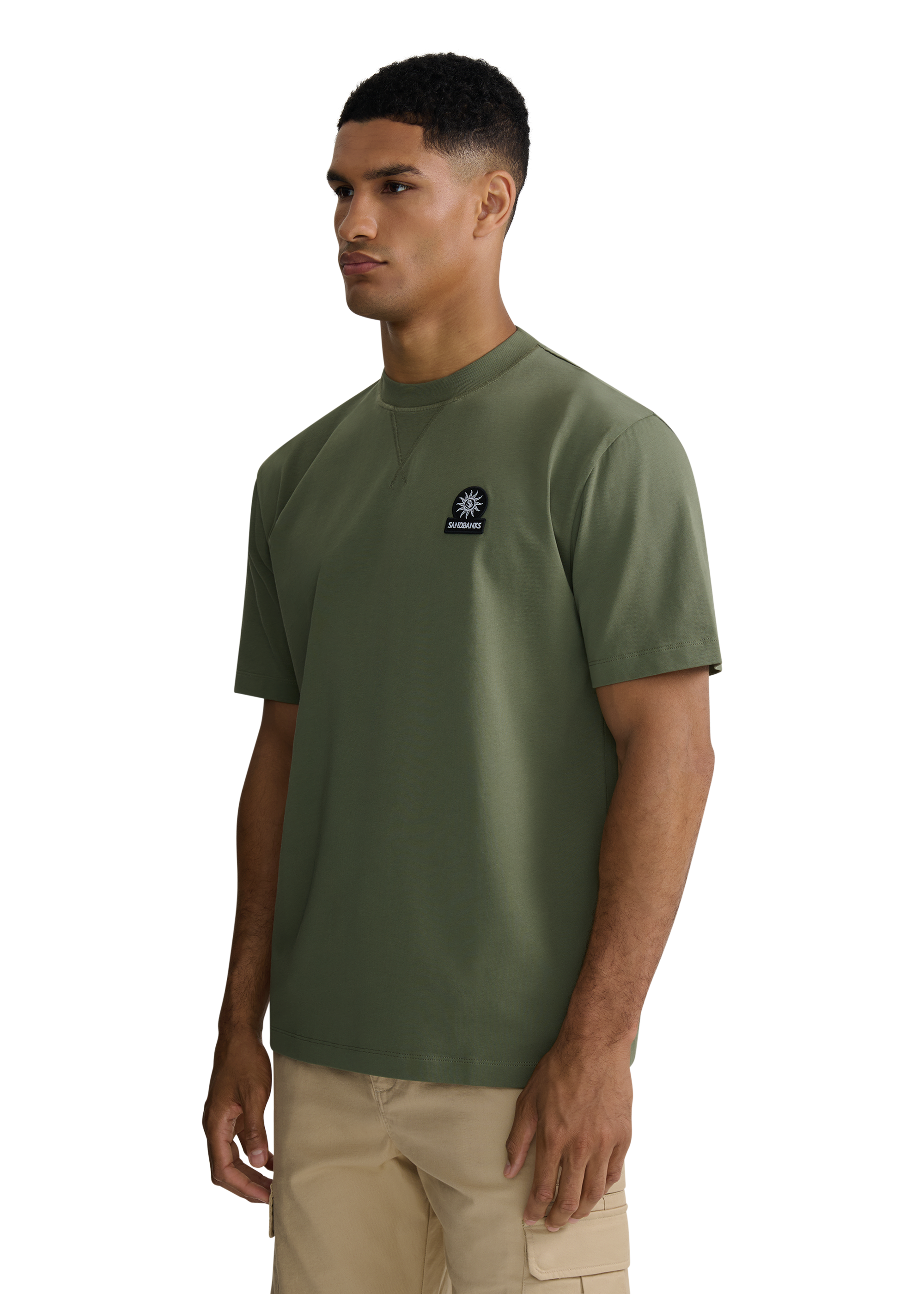 Double Jersey Collegiate T-Shirt - Olive