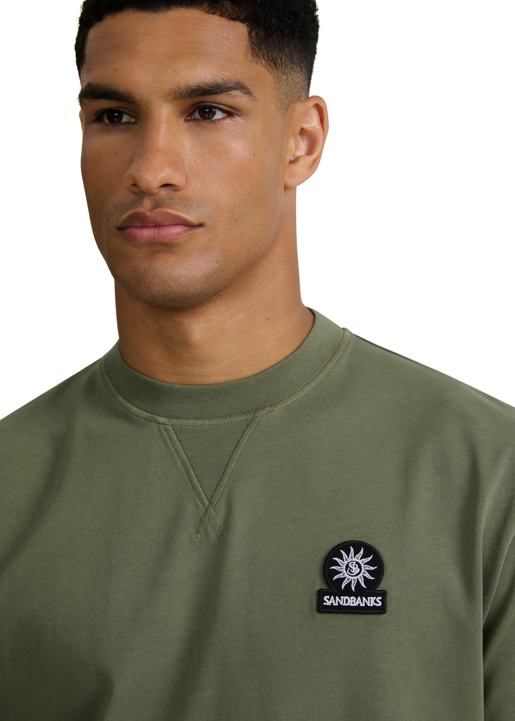 Double Jersey Collegiate T-Shirt - Olive