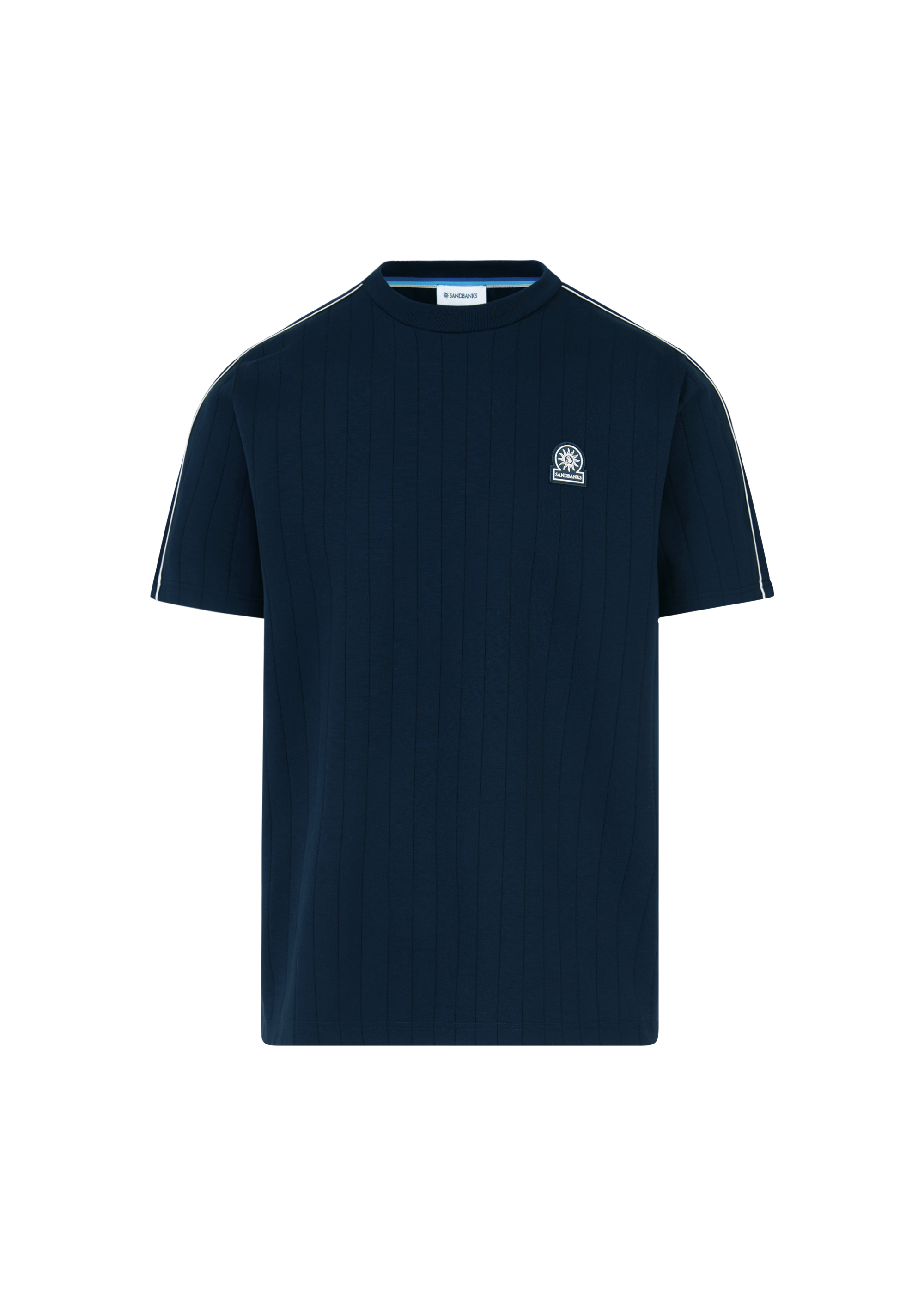 Panel Piped T-Shirt - Navy
