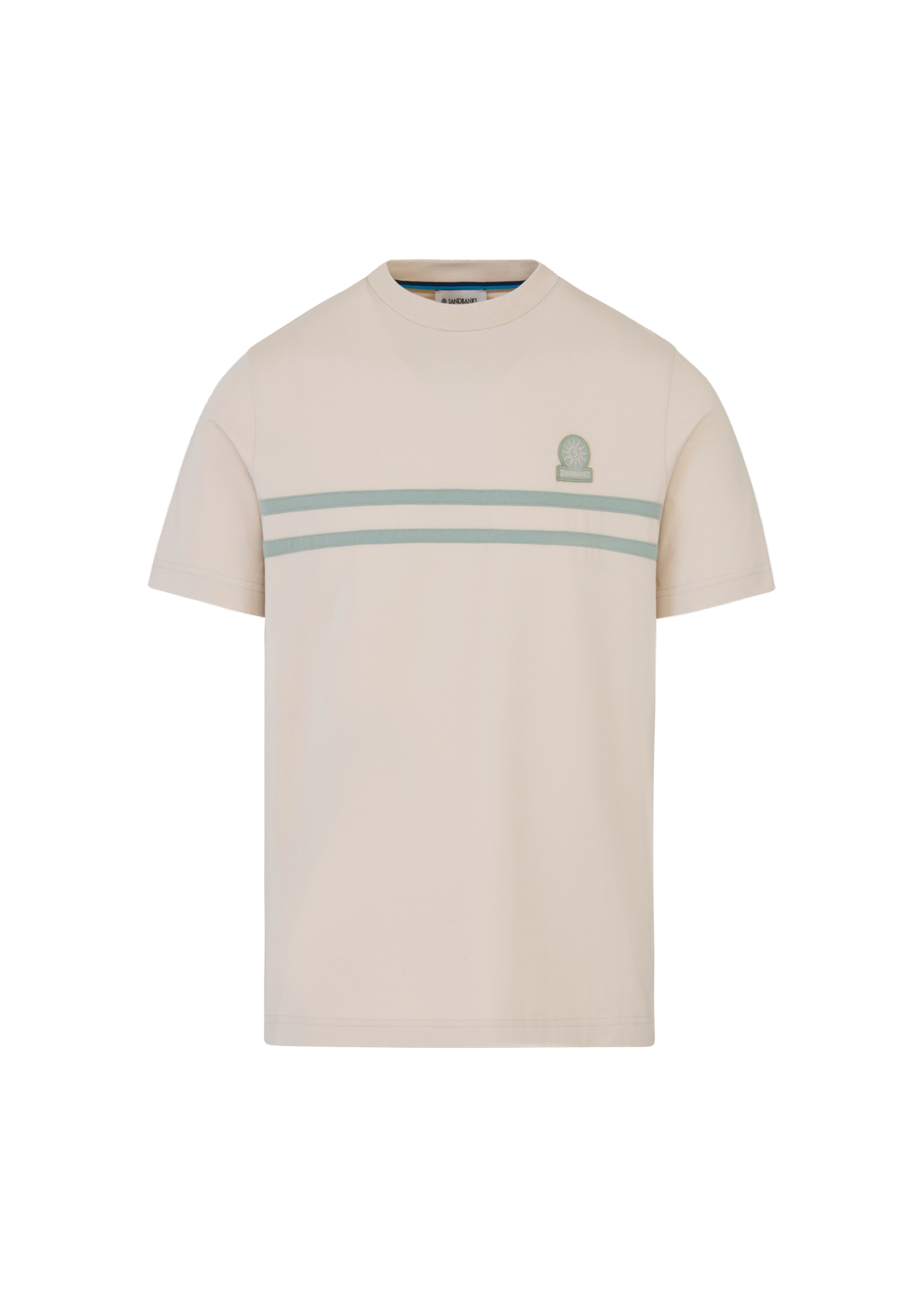 Double Stripe T-Shirt - Stone
