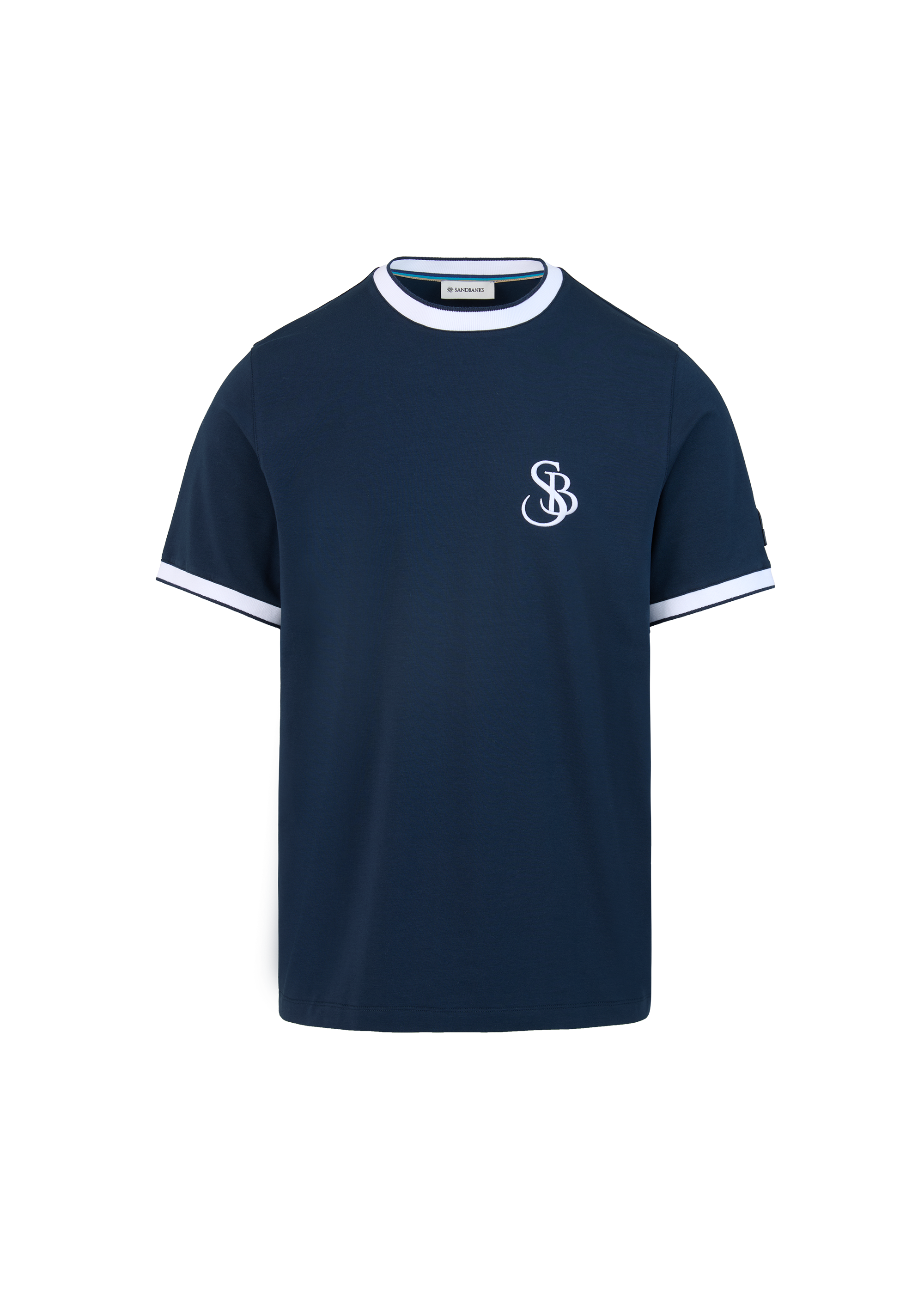 Sandbanks SB Ringer T-Shirt - Navy