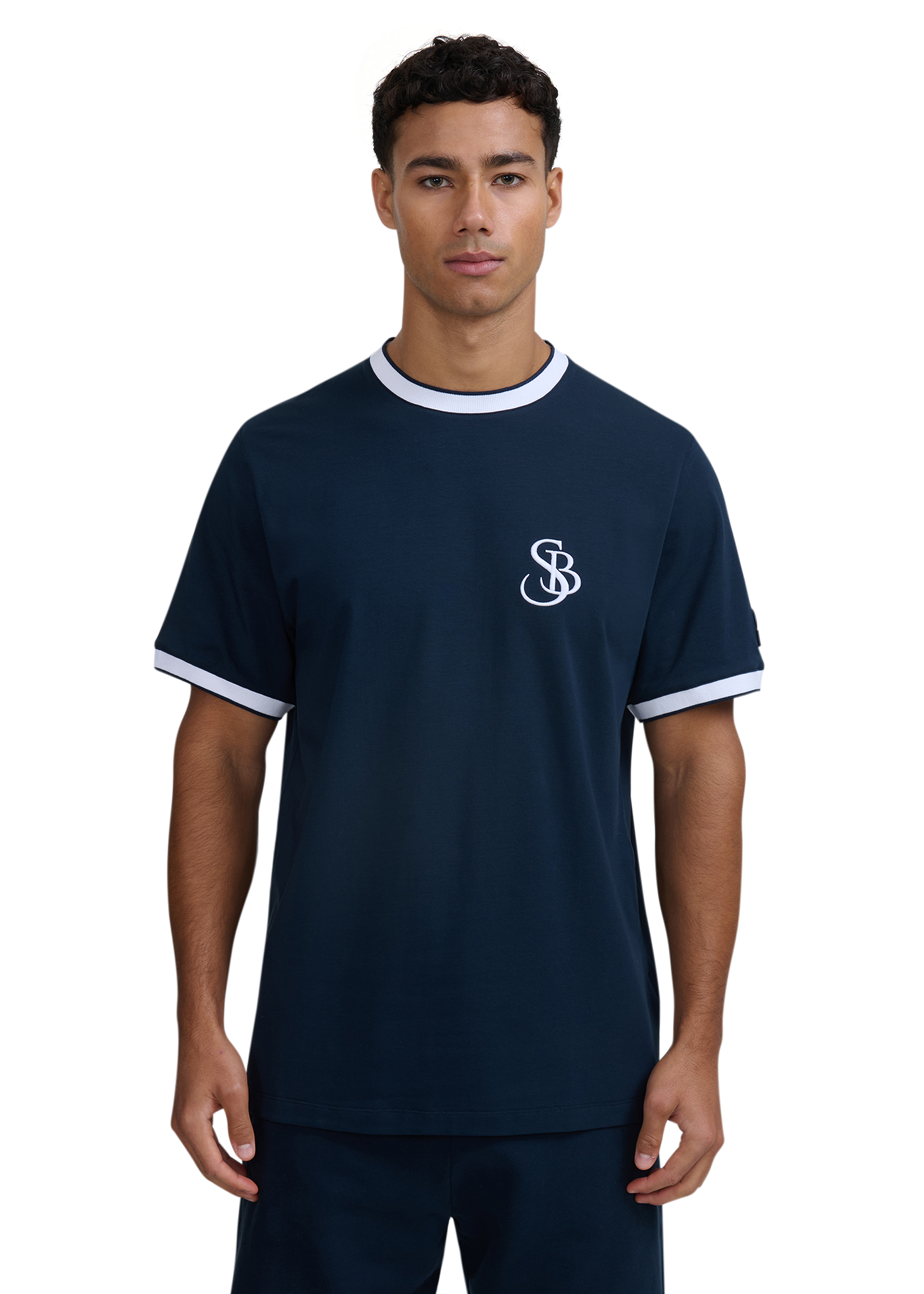 Sandbanks SB Ringer T-Shirt - Navy