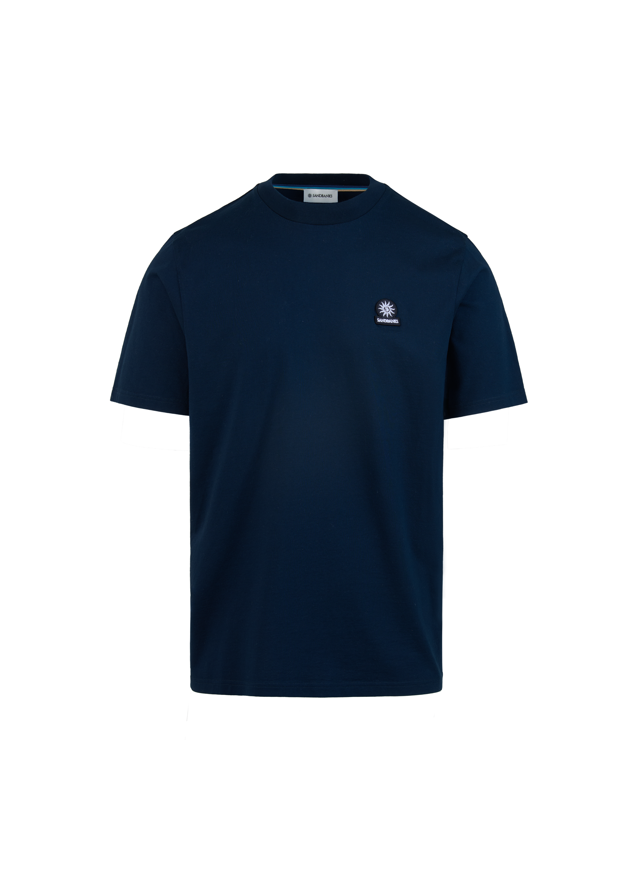 Sandbanks Side Stripe T-Shirt - Dusty Blue