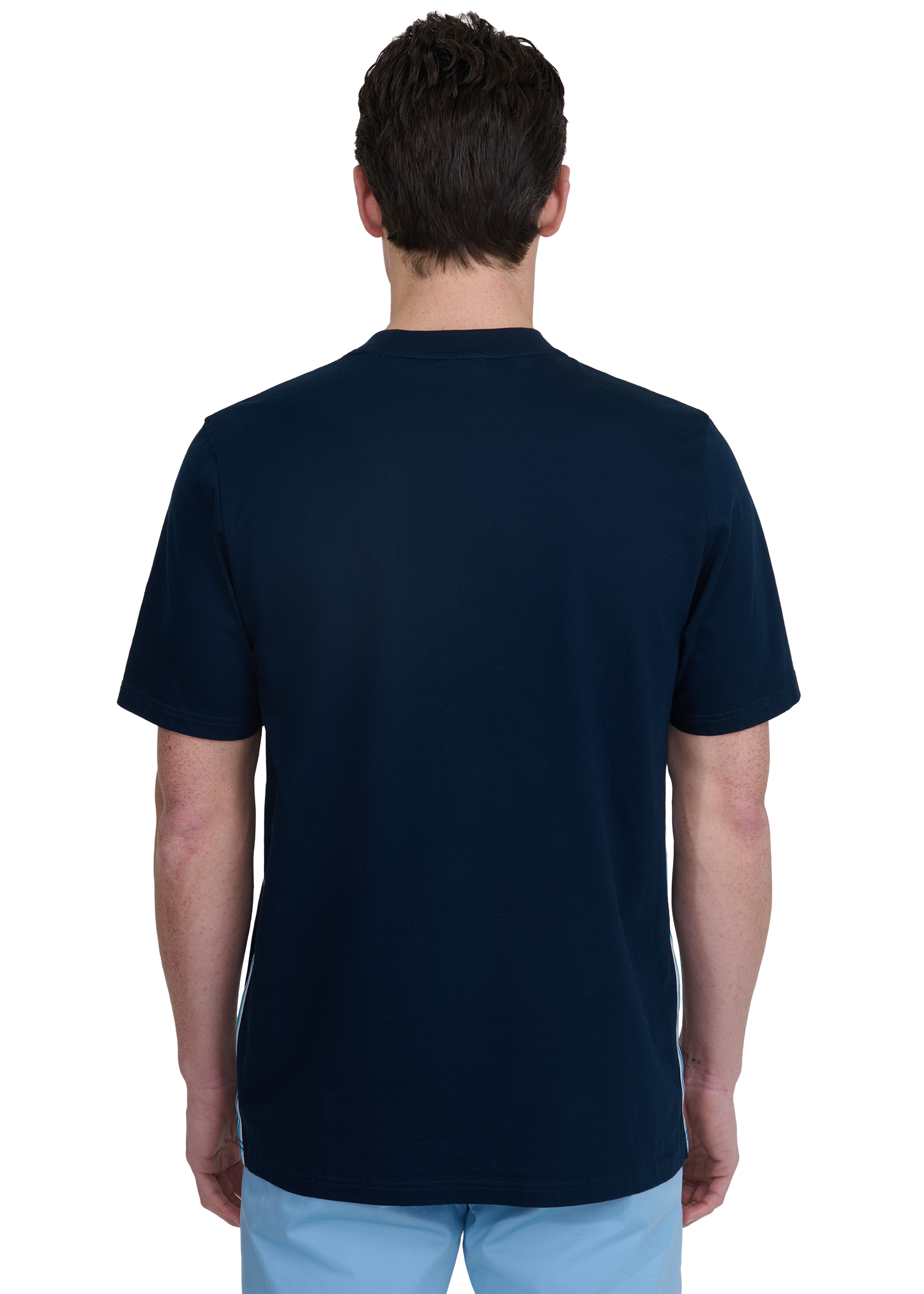 Sandbanks Side Stripe T-Shirt - Navy