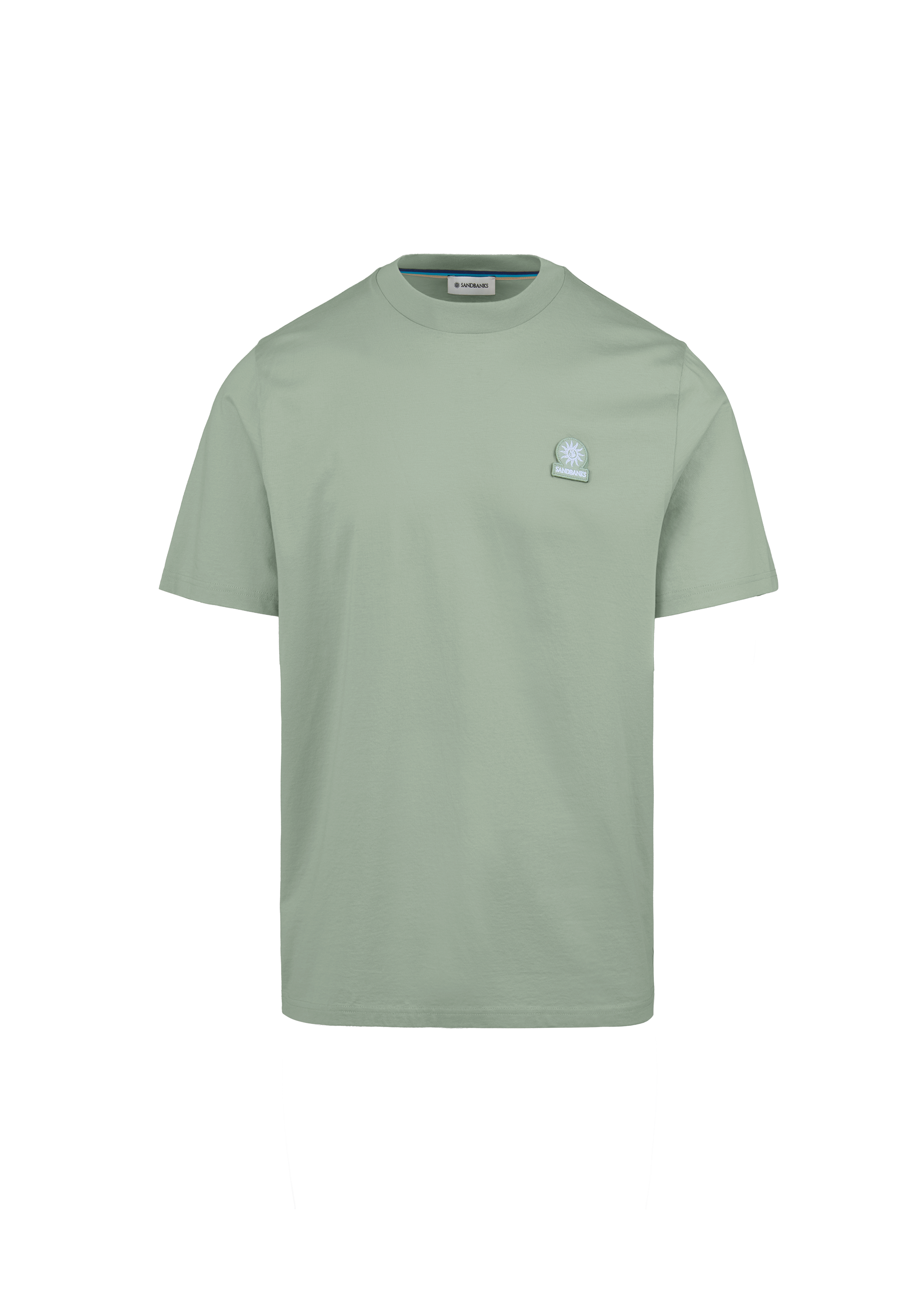 Sandbanks Side Stripe T-Shirt- Sage