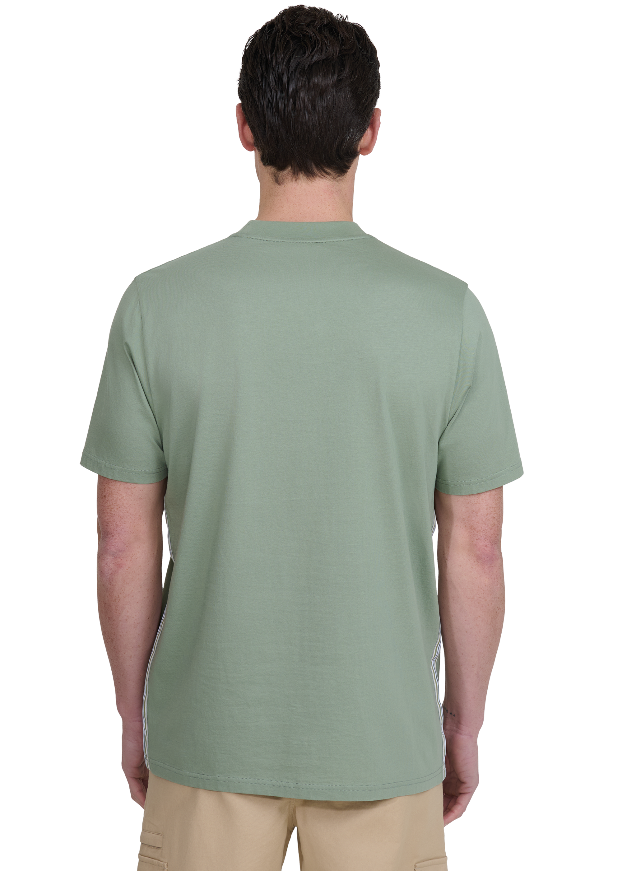 Sandbanks Side Stripe T-Shirt- Sage