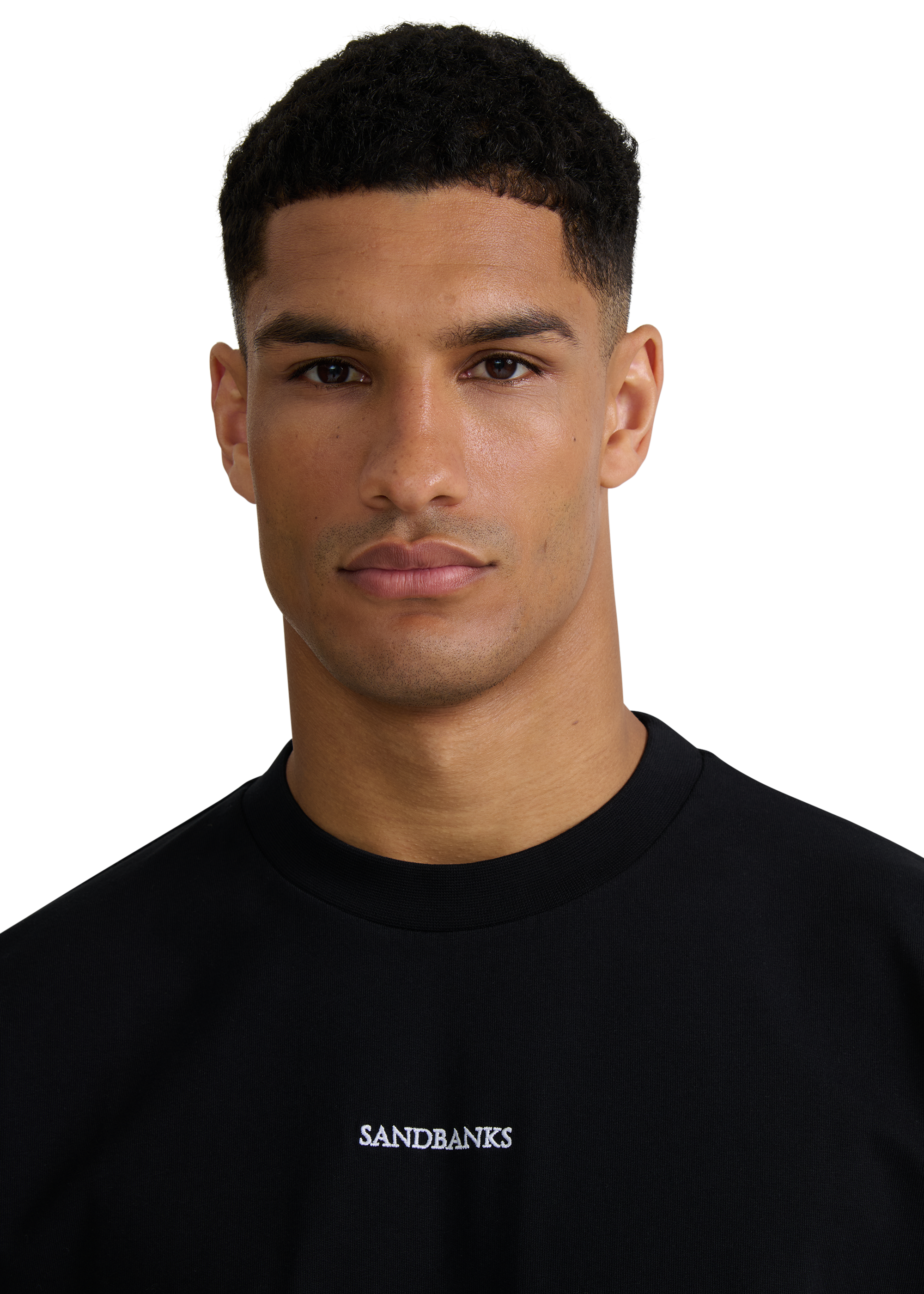 Sandbanks Boxy Fit T-Shirt - Black