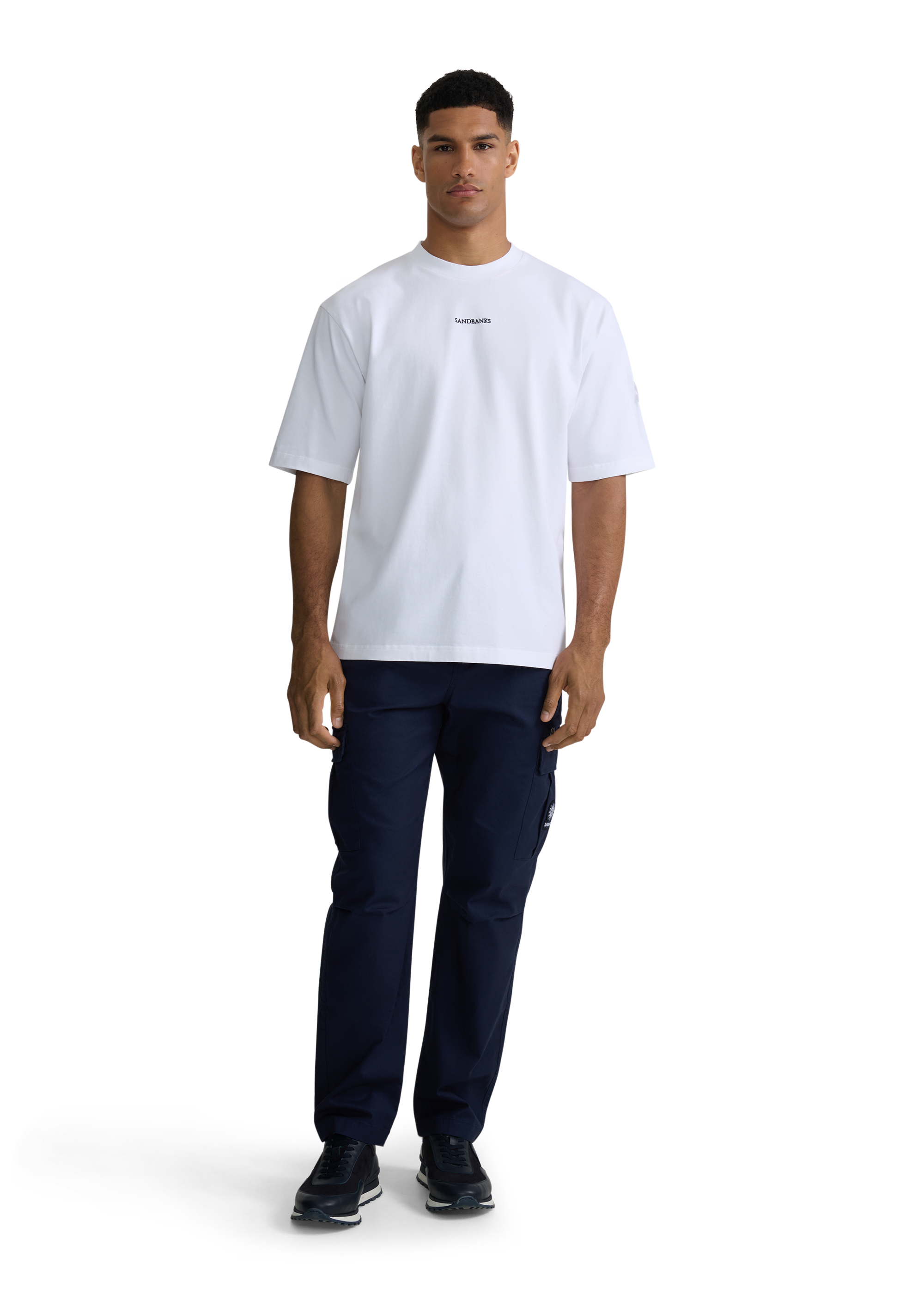 Sandbanks Boxy Fit T-Shirt - White