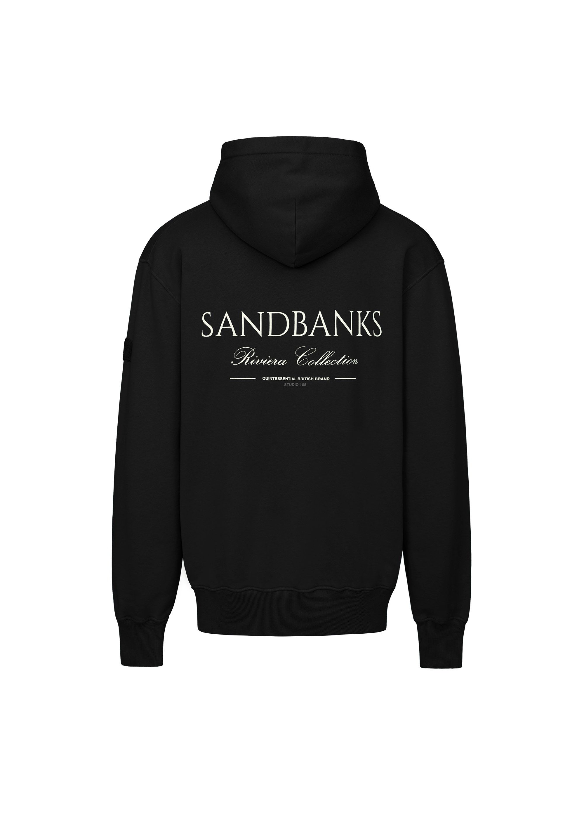 Sandbanks Riviera Collection Hoodie - Black - Sandbanks
