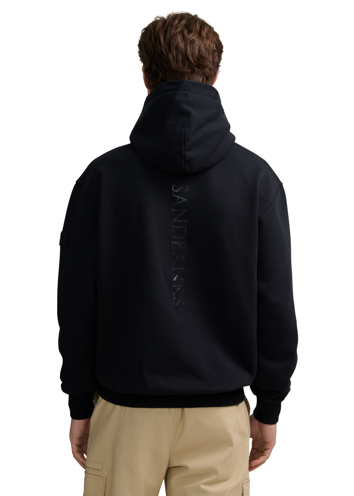 Riviera Collection Logo Print Hoodie - Black