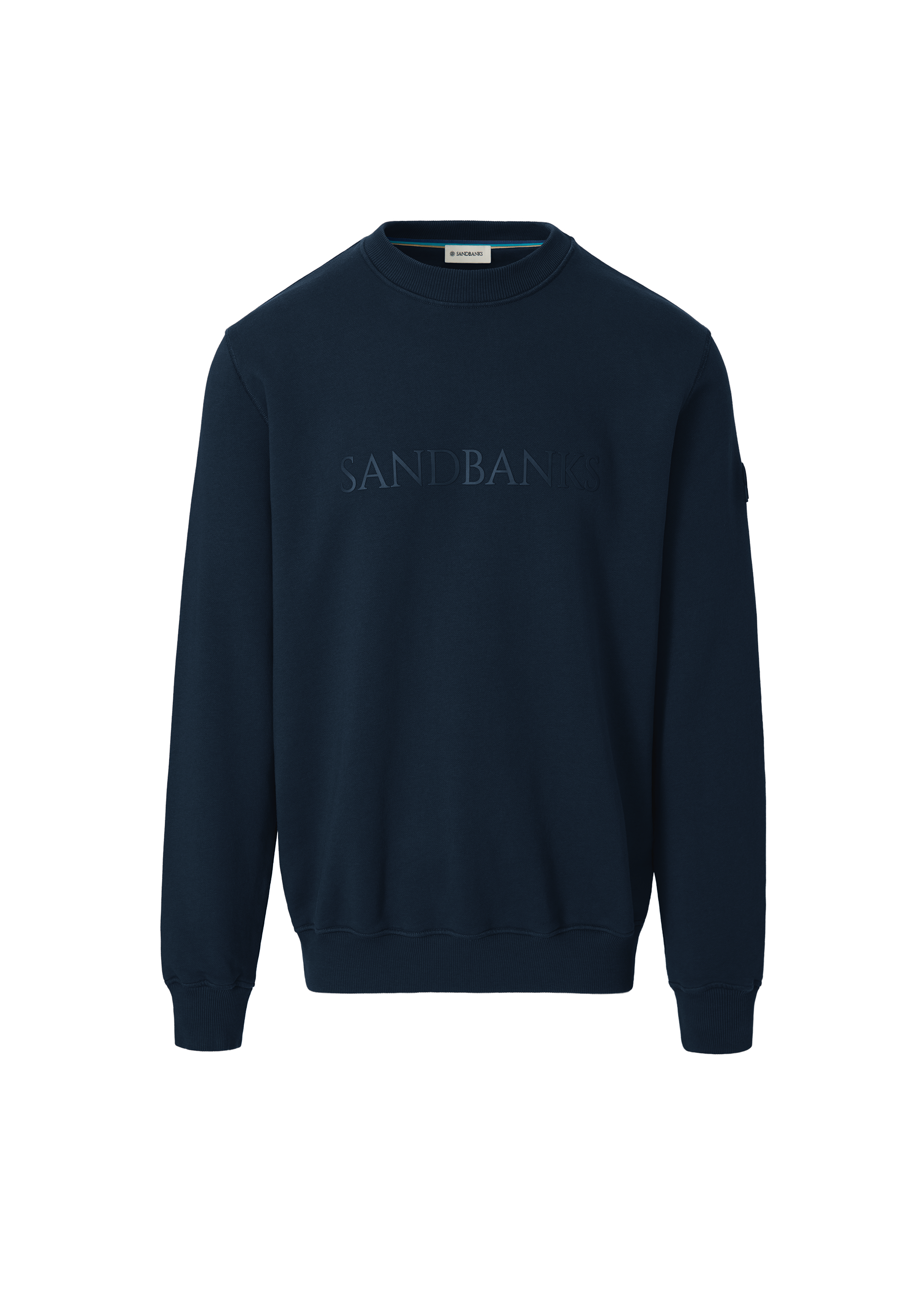 Sandbanks 3D Silicone Logo Sweatshirt - Navy