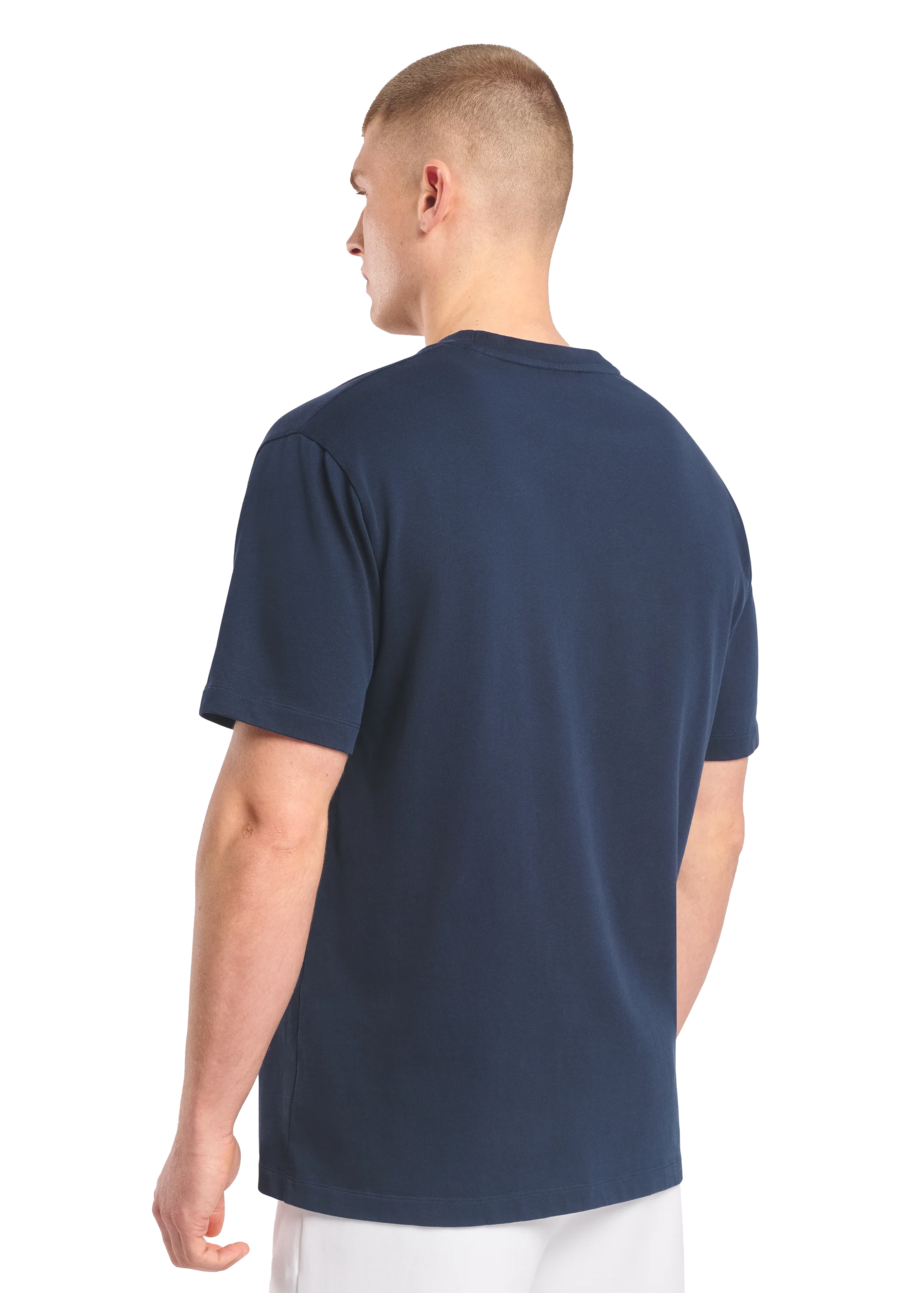 Sandbanks 3D Silicone Badge Logo T-Shirt - Navy