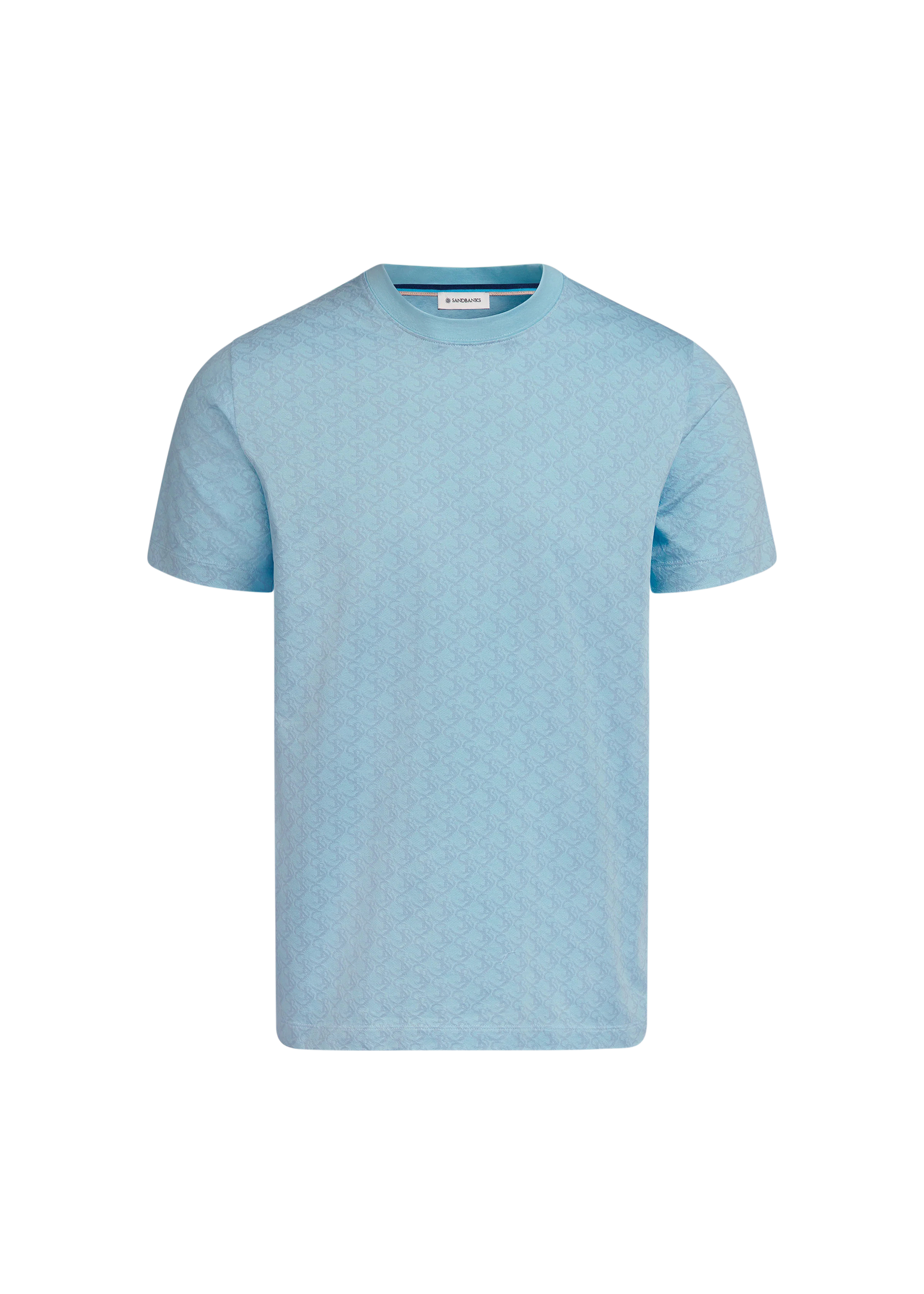 Sandbanks Monogram T-Shirt - Crystal Blue
