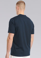 Sandbanks Abstract Raised Rubber Print T-Shirt - Navy
