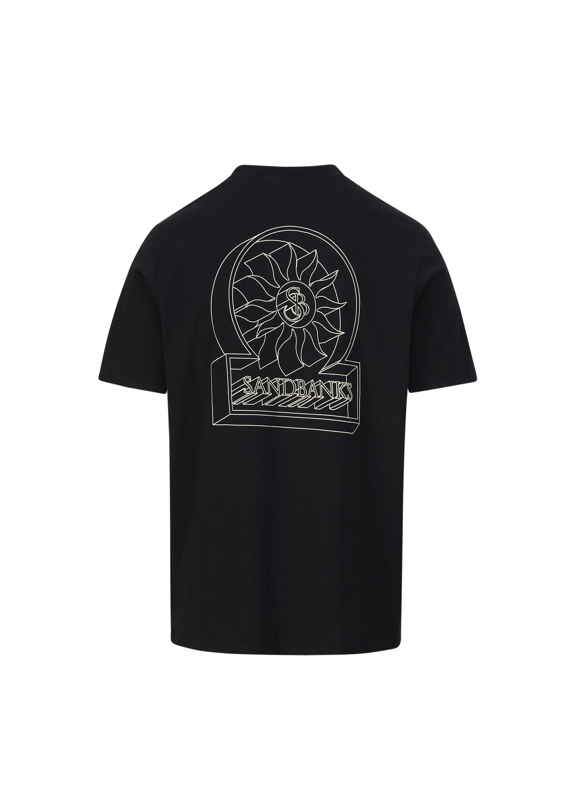 Sandbanks 3D Logo Print T-shirt - Black