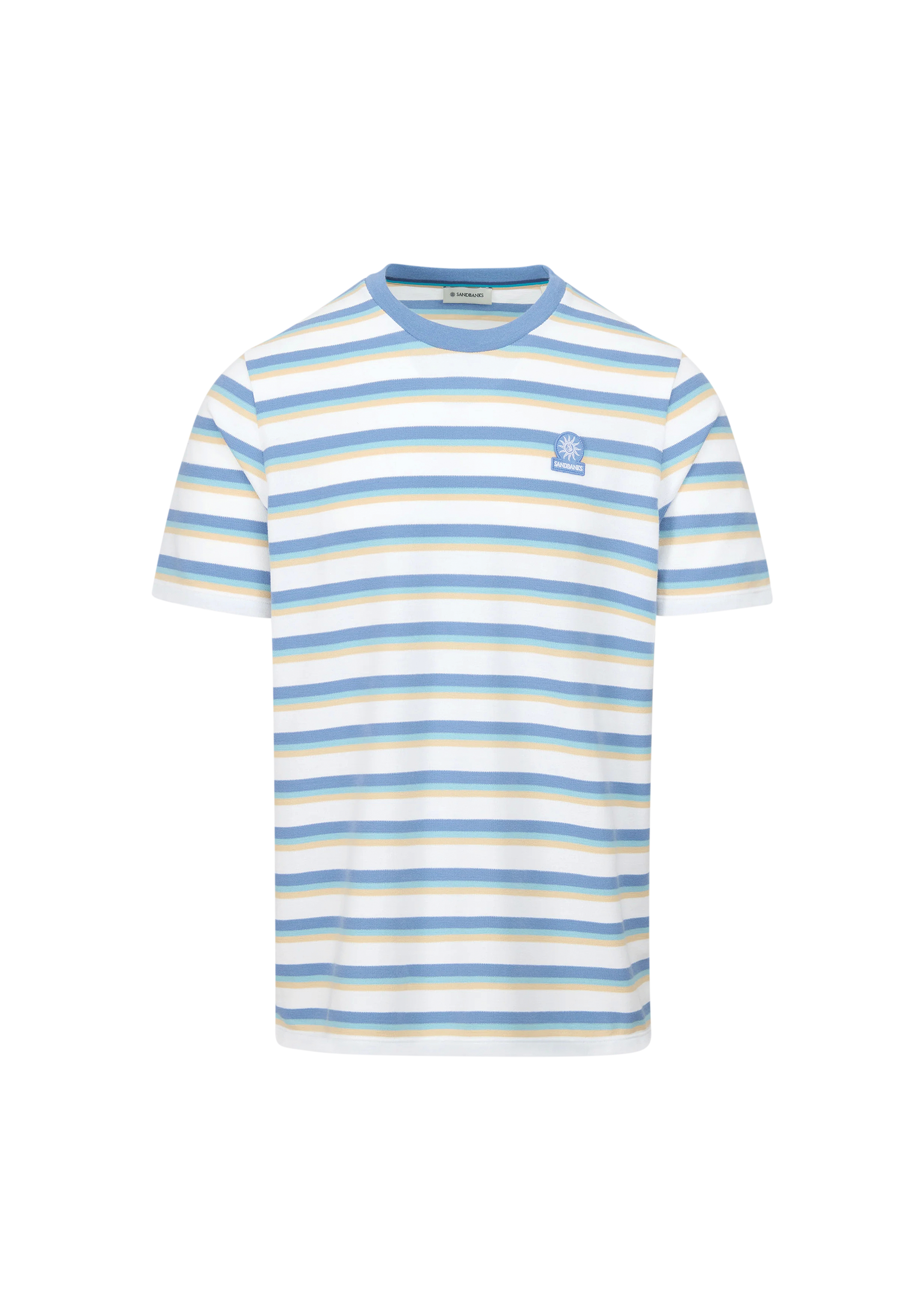 Sandbanks Tri-Colour Fade Stripe T-Shirt - Multi