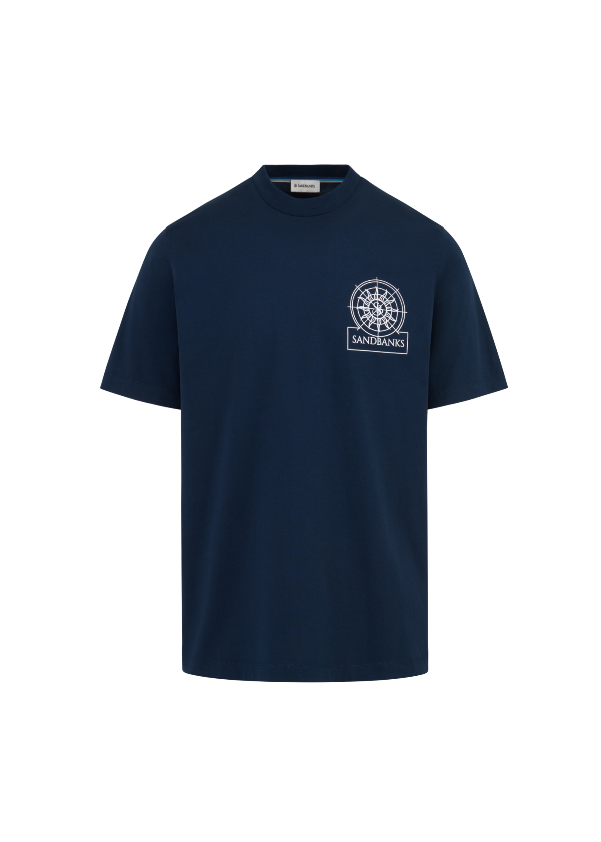 Sandbanks Sonar T-Shirt - Navy/White