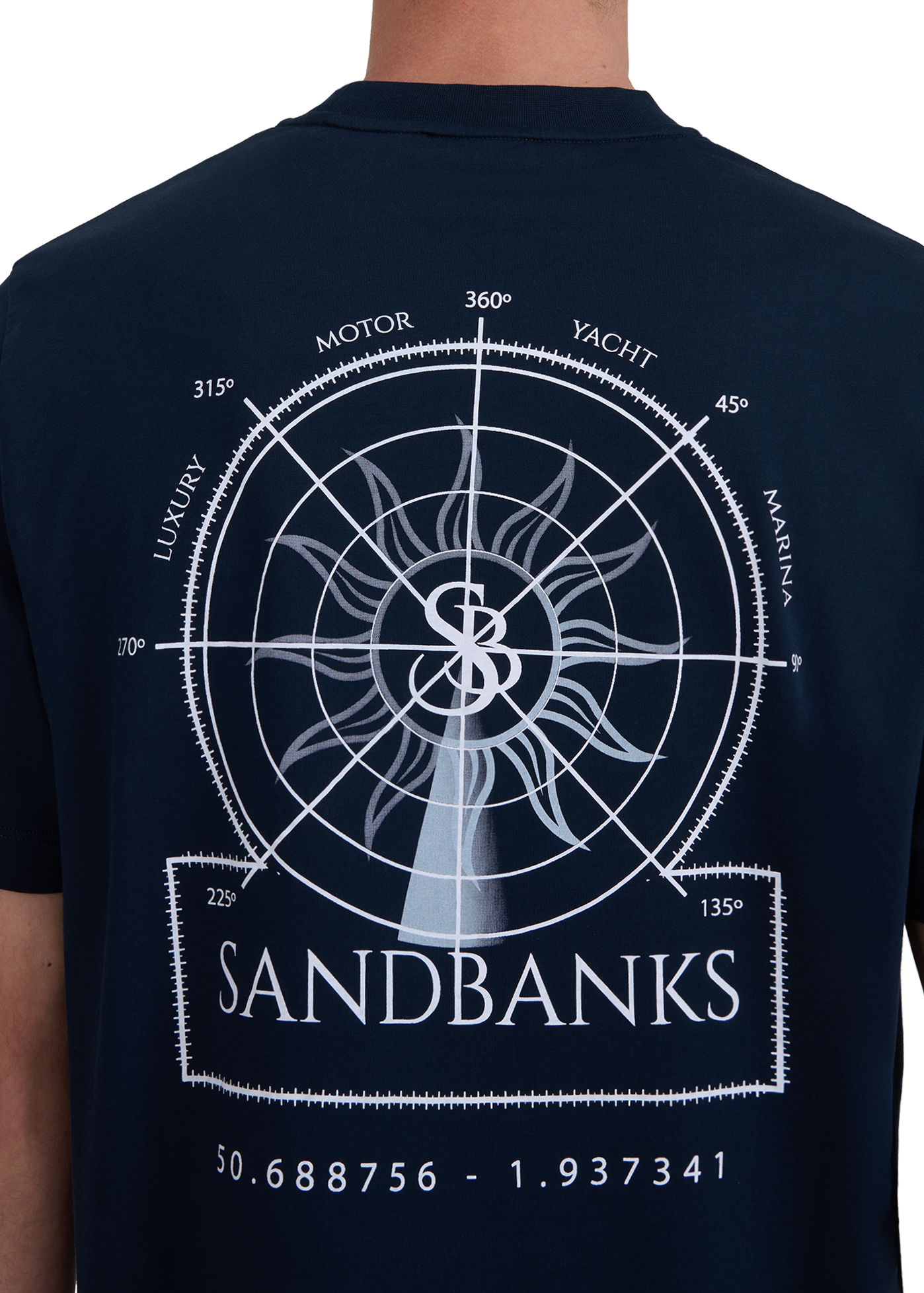 Sandbanks Sonar T-Shirt - Navy/White
