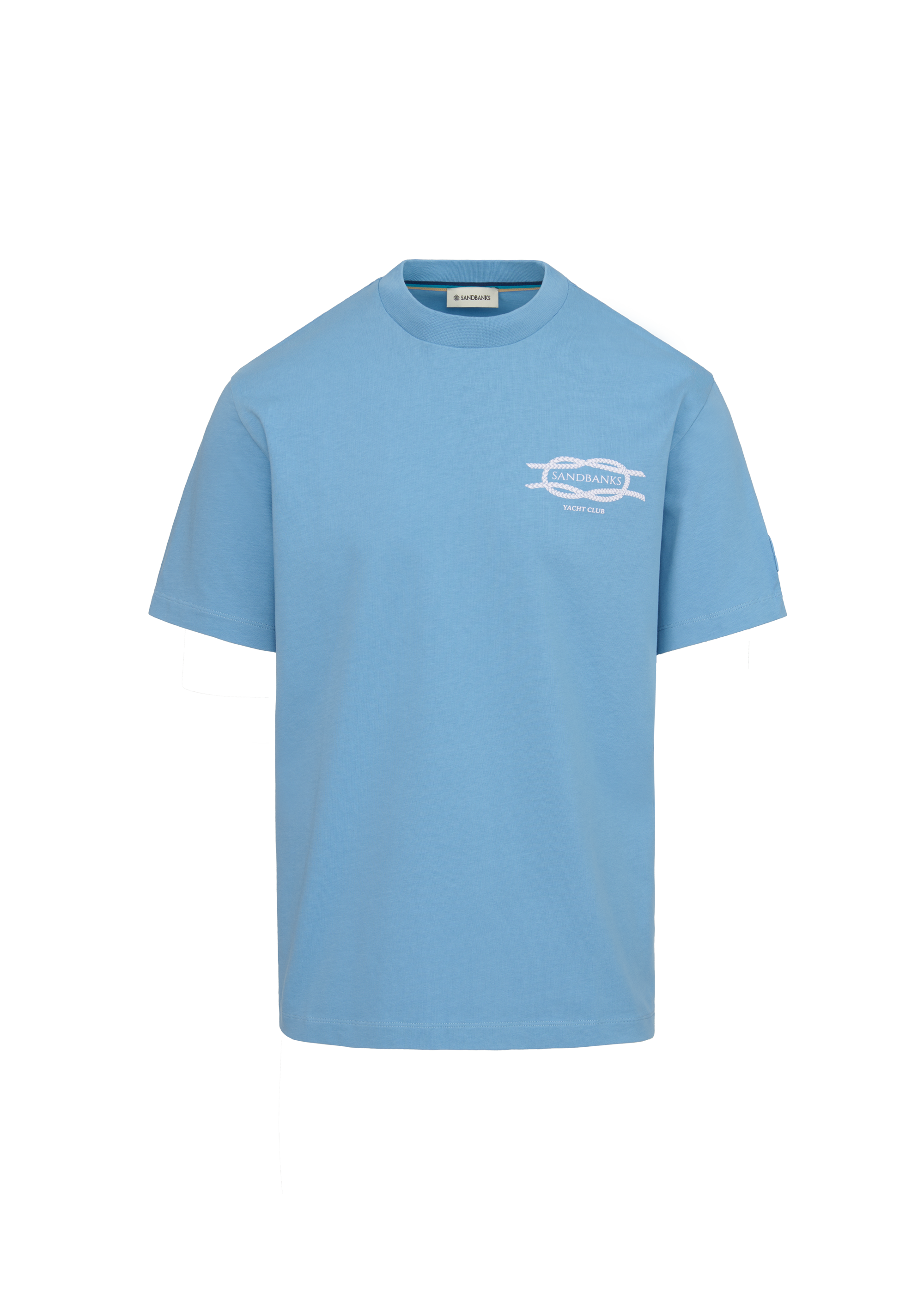 Sandbanks Yacht Club T-Shirt - Dusty Blue