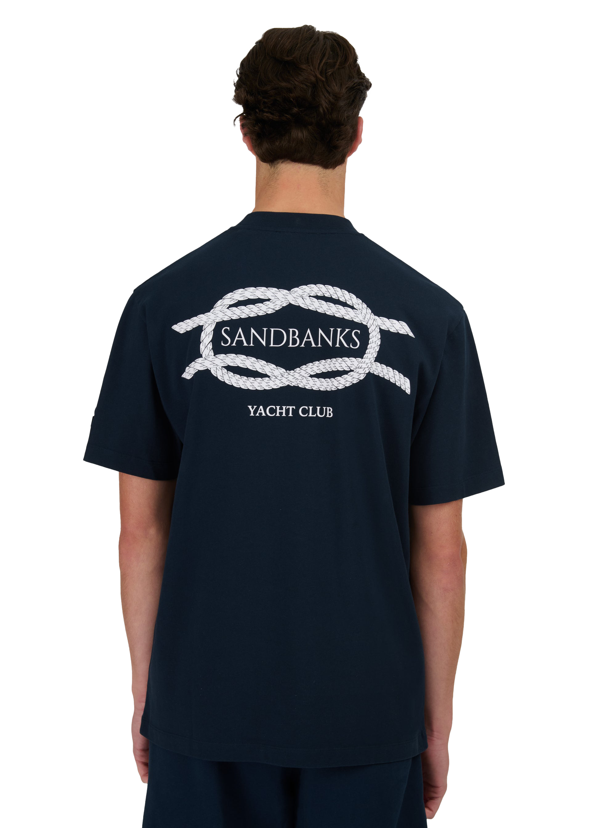 Sandbanks Yacht Club T-Shirt- Navy