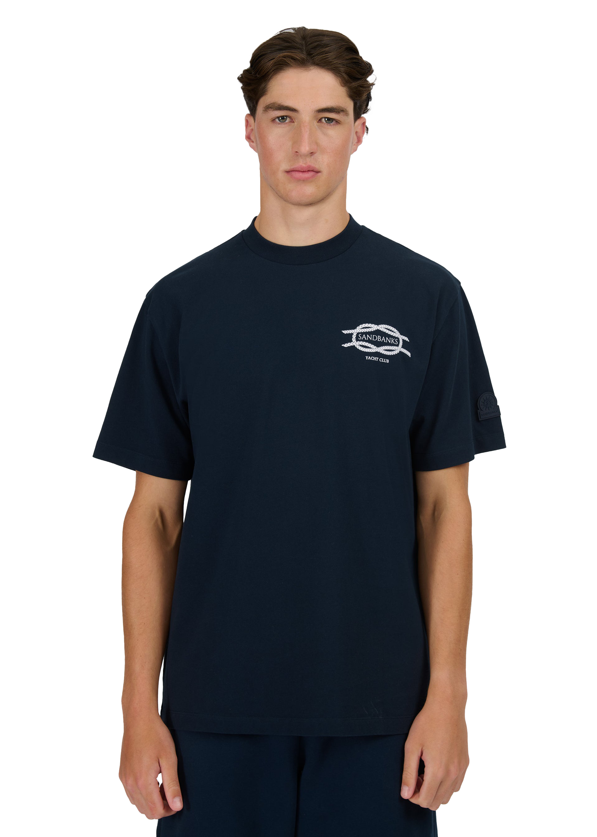 Sandbanks Yacht Club T-Shirt- Navy