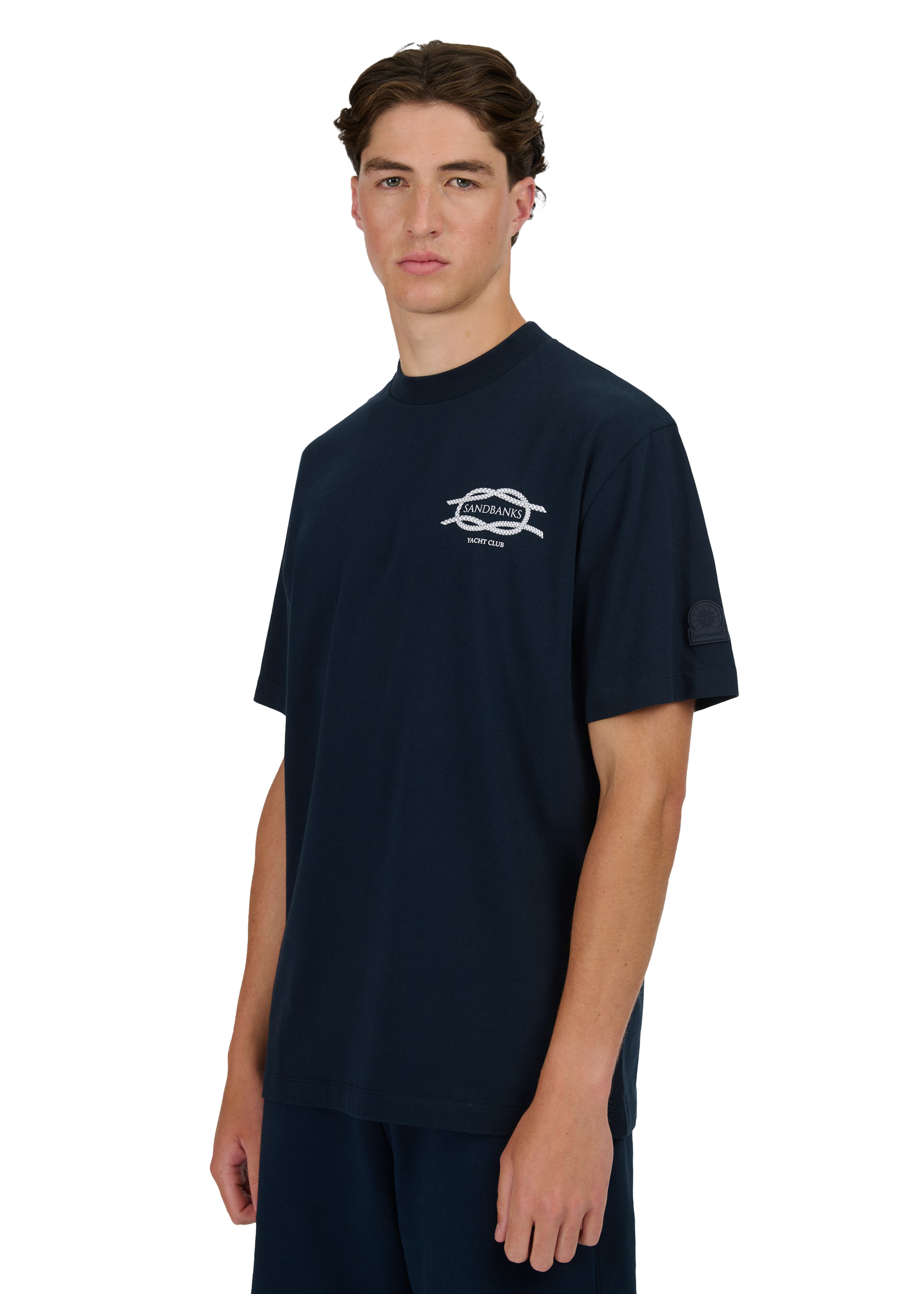 Sandbanks Yacht Club T-Shirt- Navy