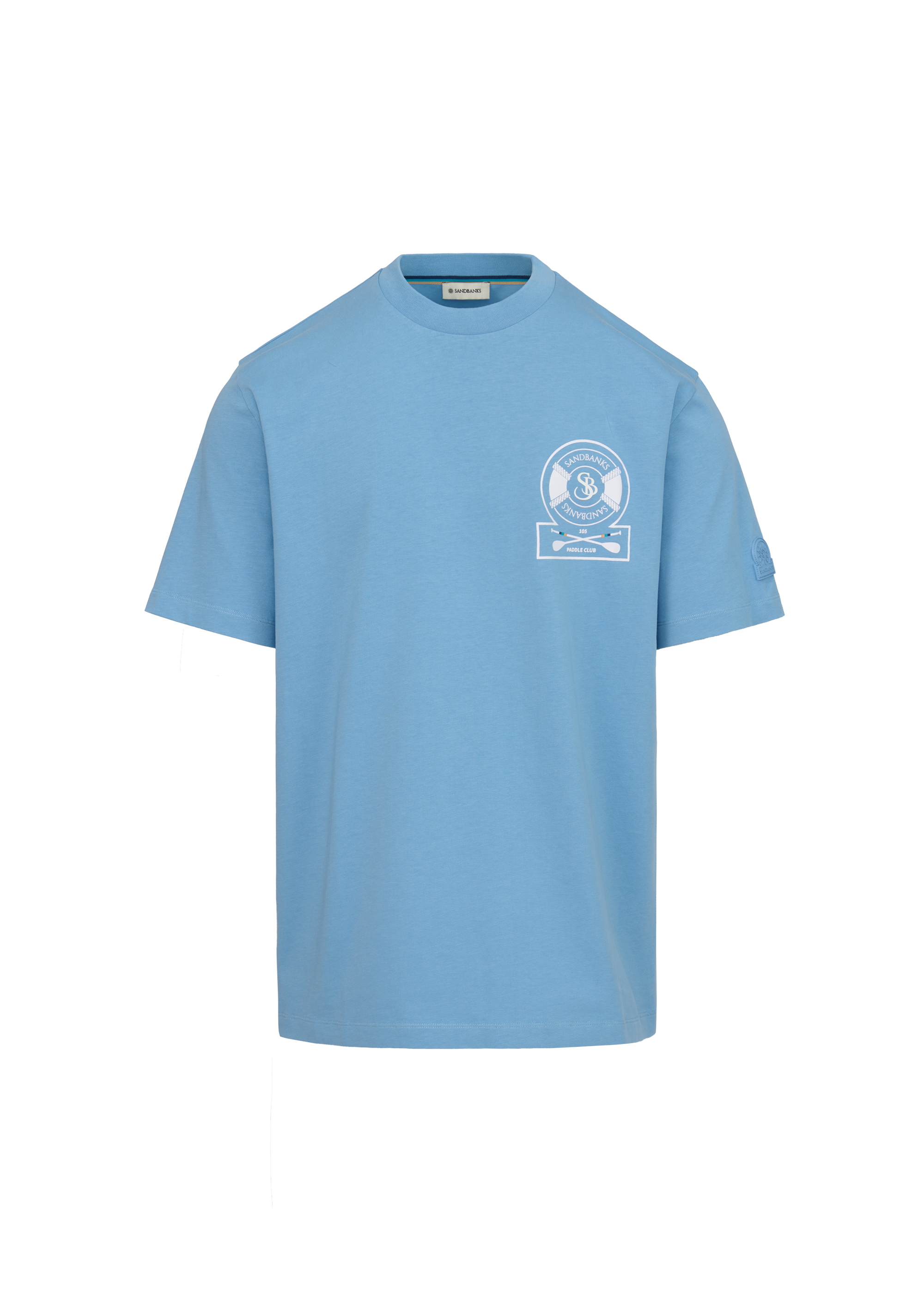 Sandbanks Paddle Club T-Shirt- Dusty Blue