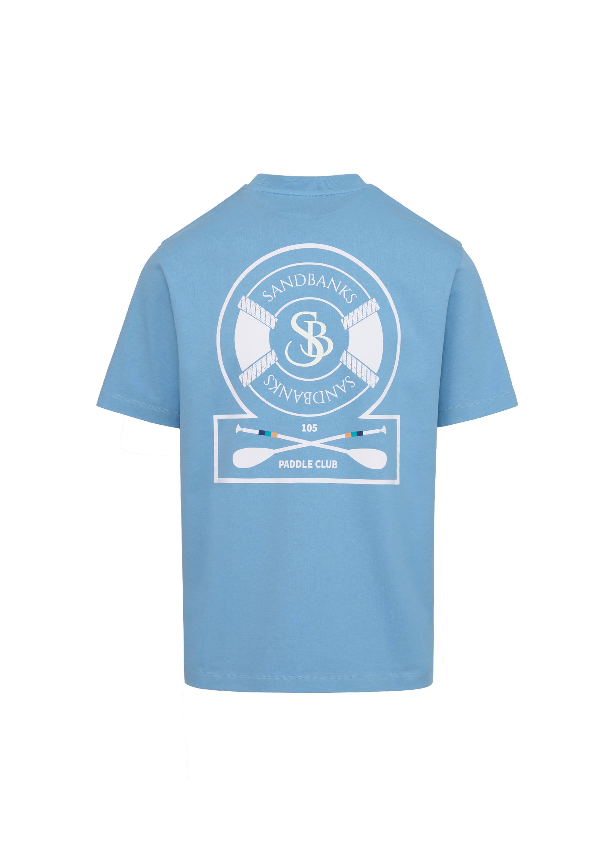 Sandbanks Paddle Club T-Shirt- Dusty Blue - Sandbanks